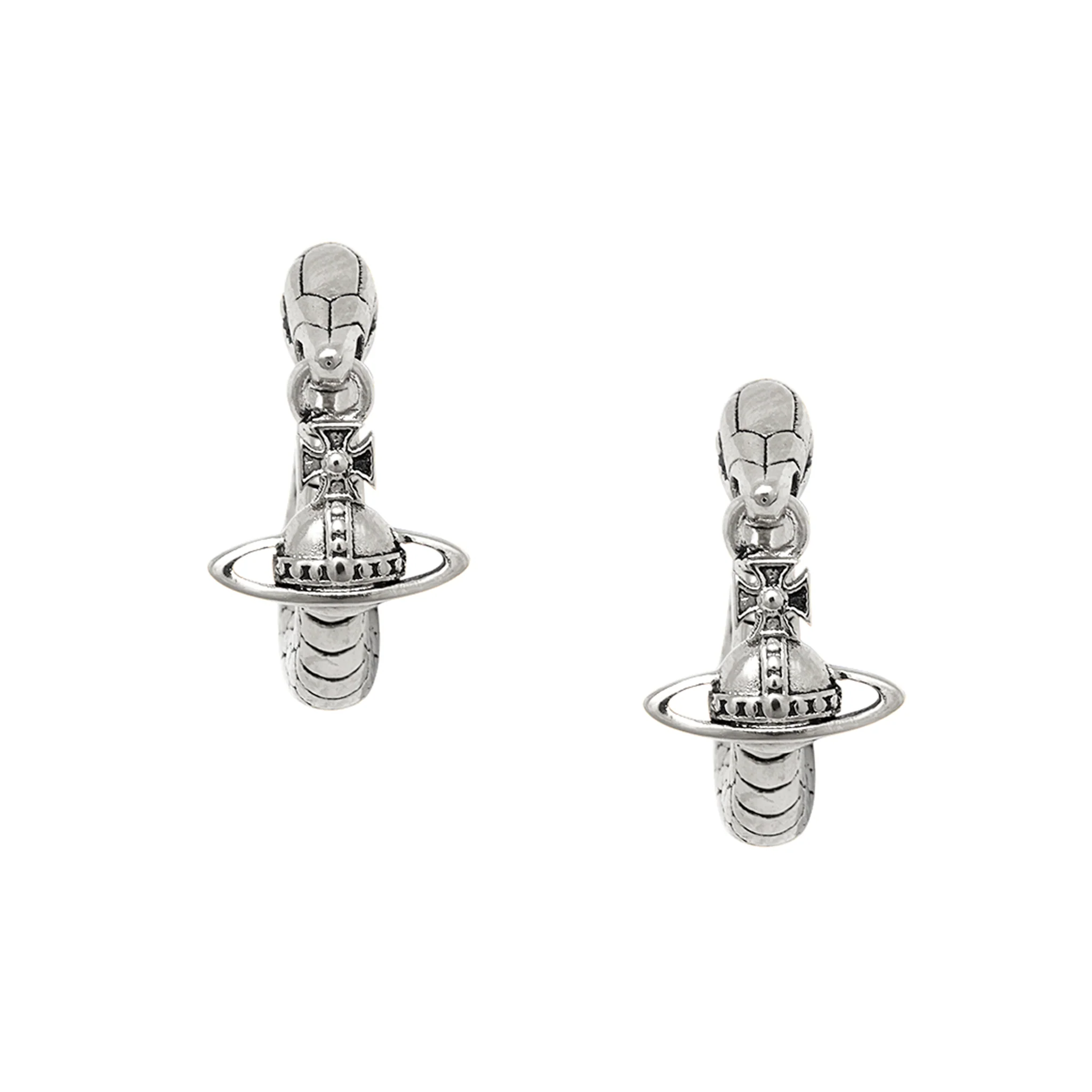Vivienne Westwood Antique Platinum Albane Small Earrings - Image 2