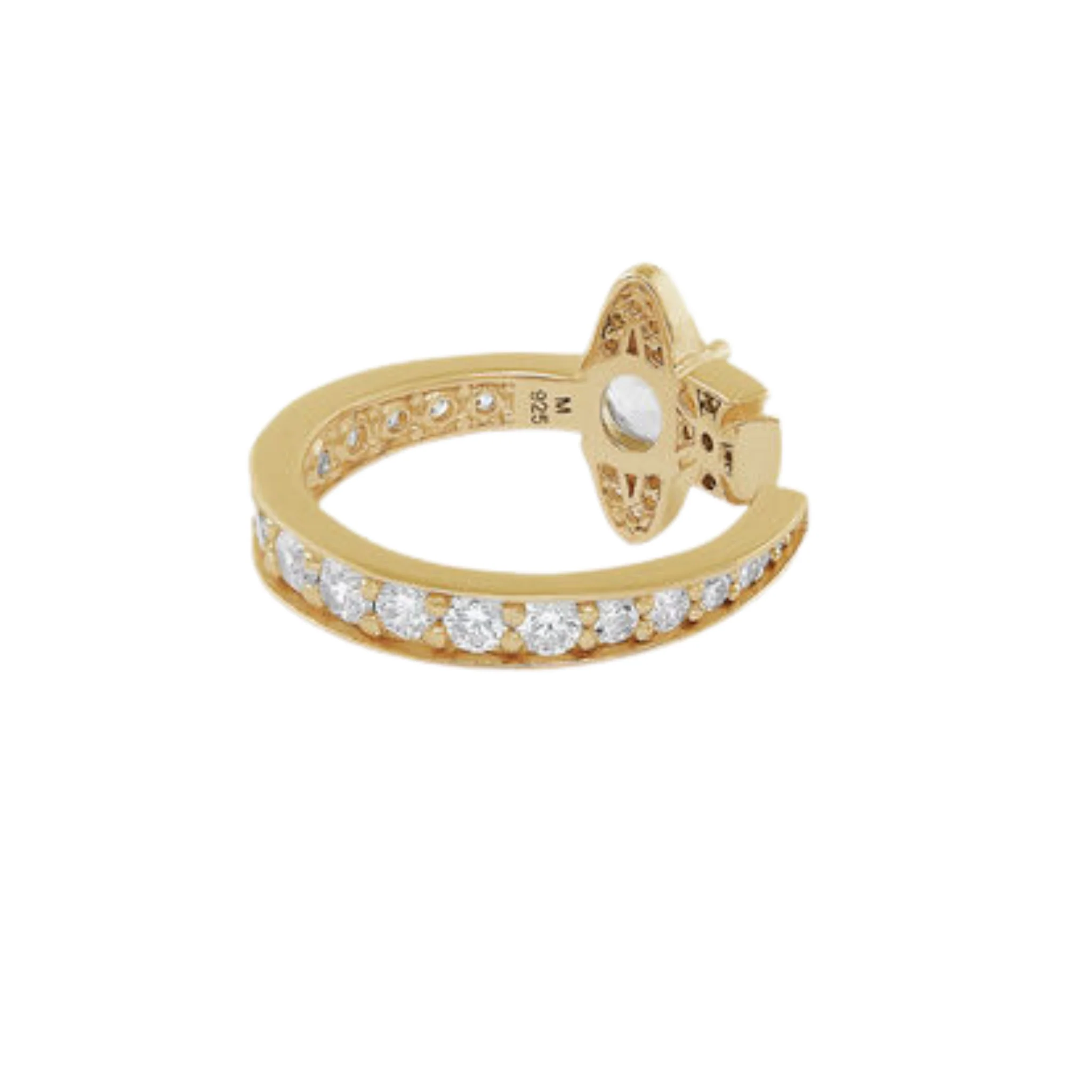 Vivienne Westwood Gold/White CZ Maitena Ring - Image 3