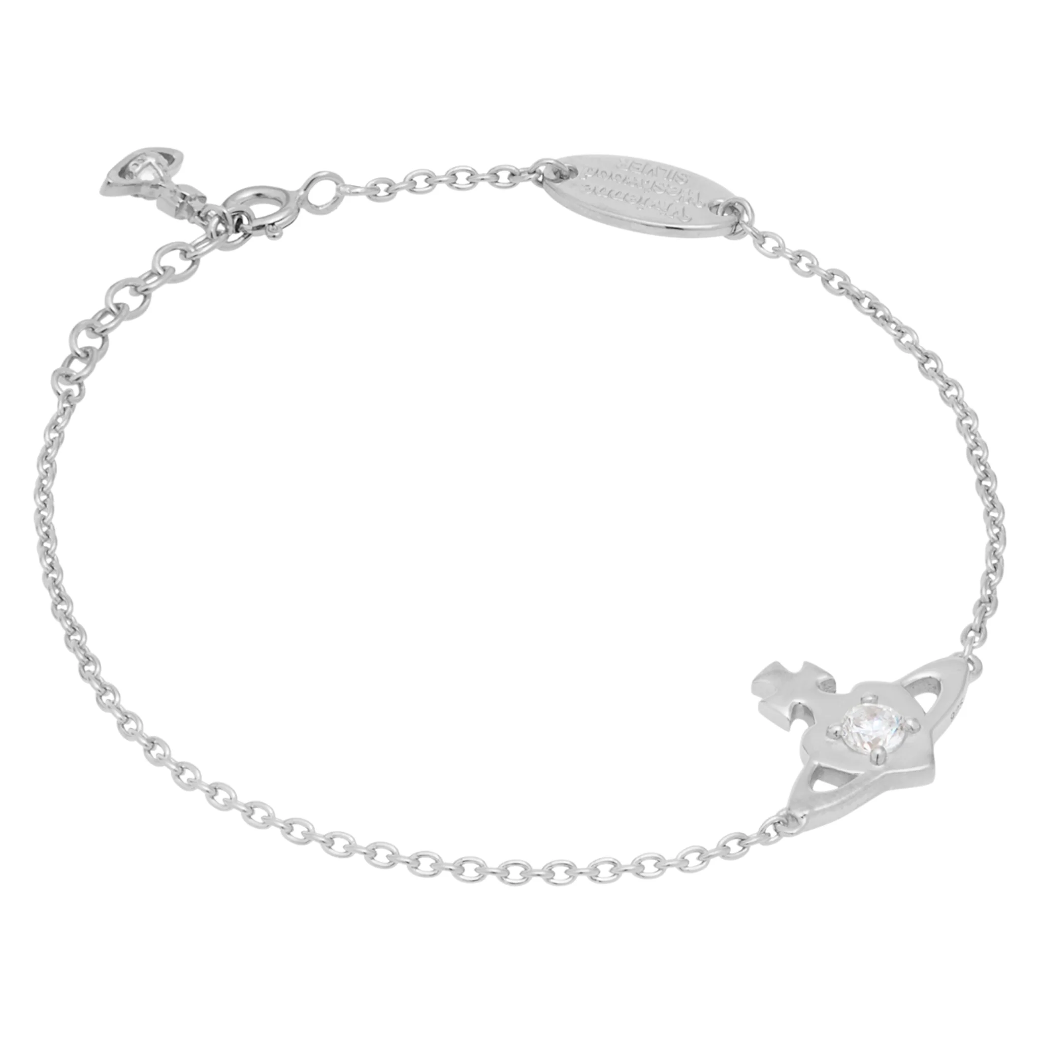 Vivienne Westwood Platinum/White CZ Noella Bracelet - Image 2