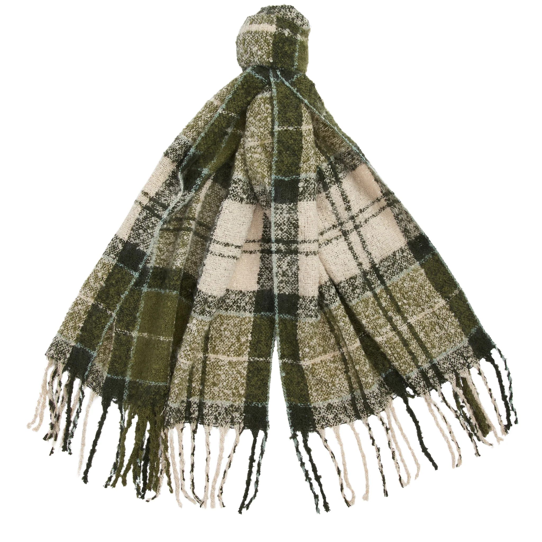 Womens Barbour Ancient Loden/Dark Green Saltburn Beanie & Scarf Gift Set - Image 6