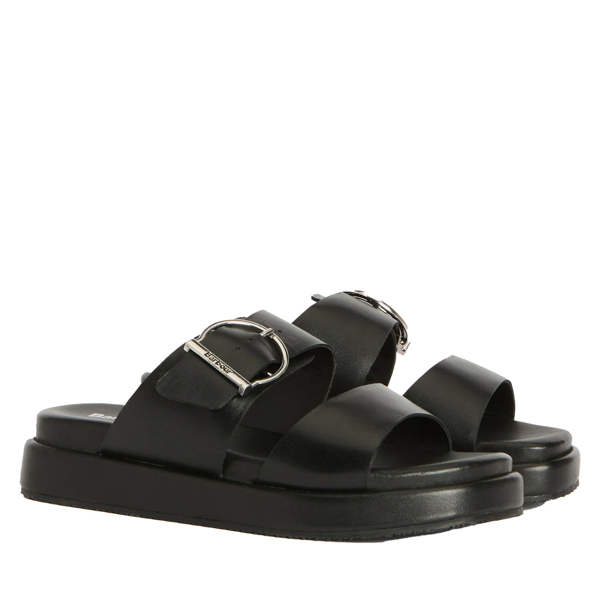 Womens Barbour Black Adele Sandals - Image 2