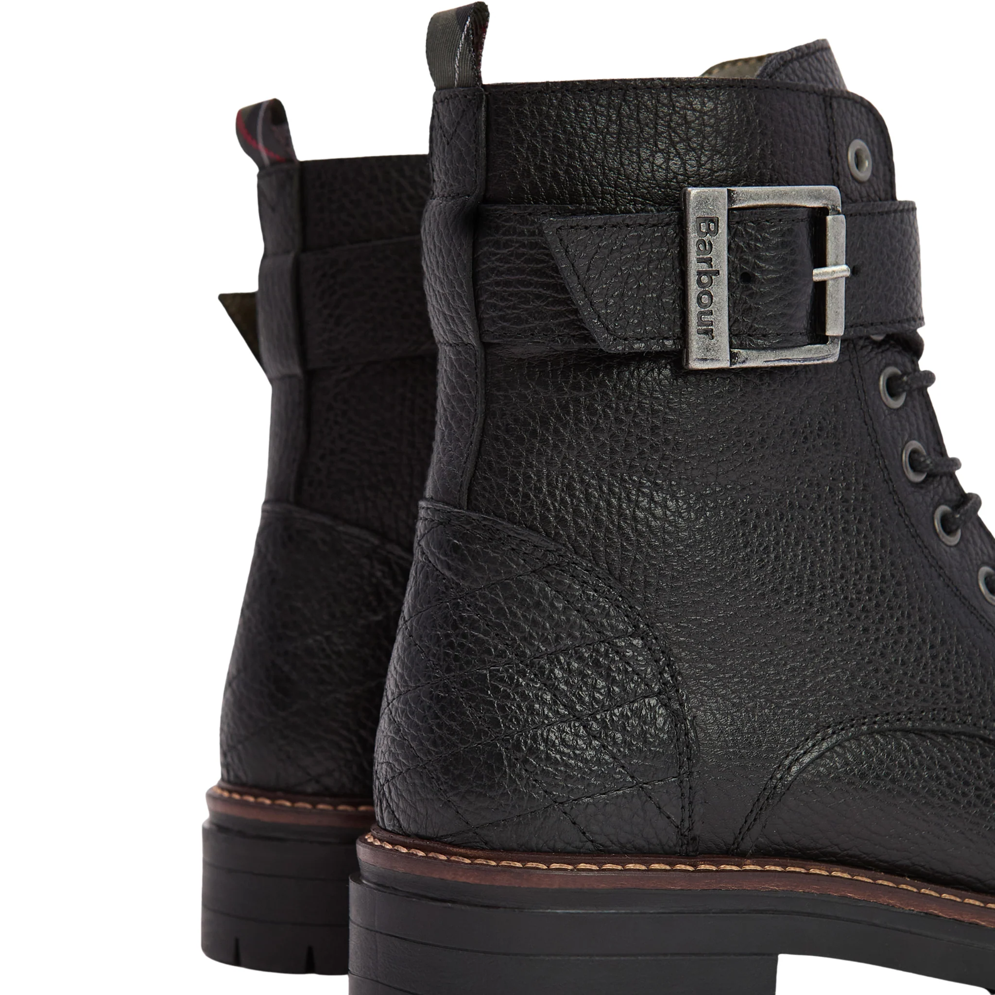 Womens Barbour Black Heidi Lace Up Boots - Image 5