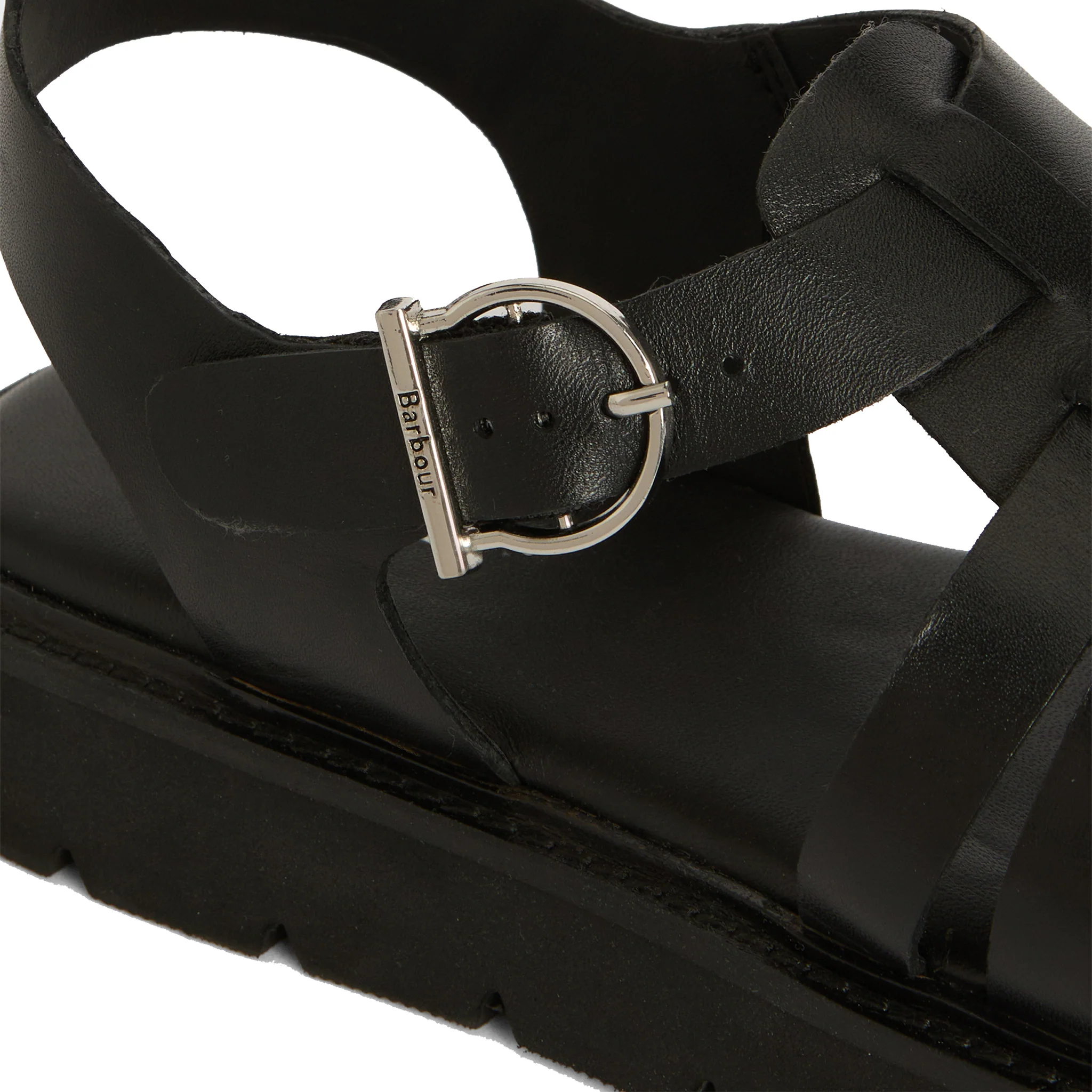 Womens Barbour Black Otterburn Sandals - Image 3