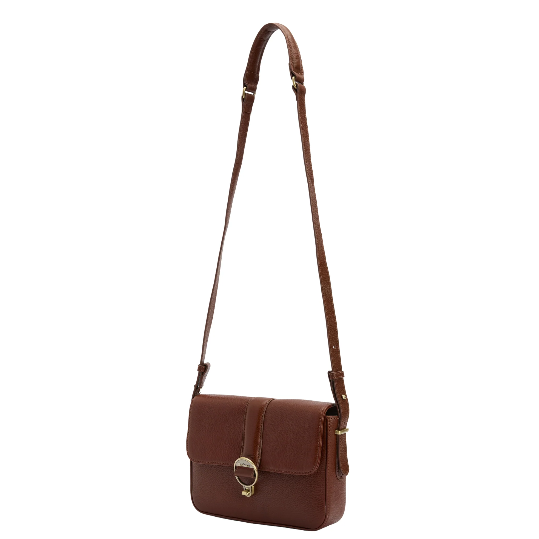 Womens Barbour Brown Rosa Leather Crossbody Bag - Image 2