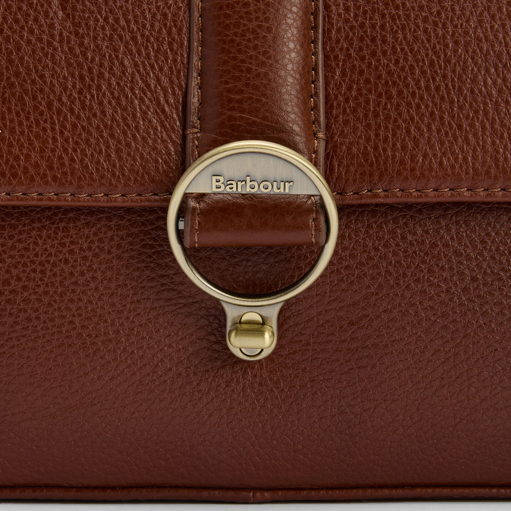 Womens Barbour Brown Rosa Leather Crossbody Bag - Image 5