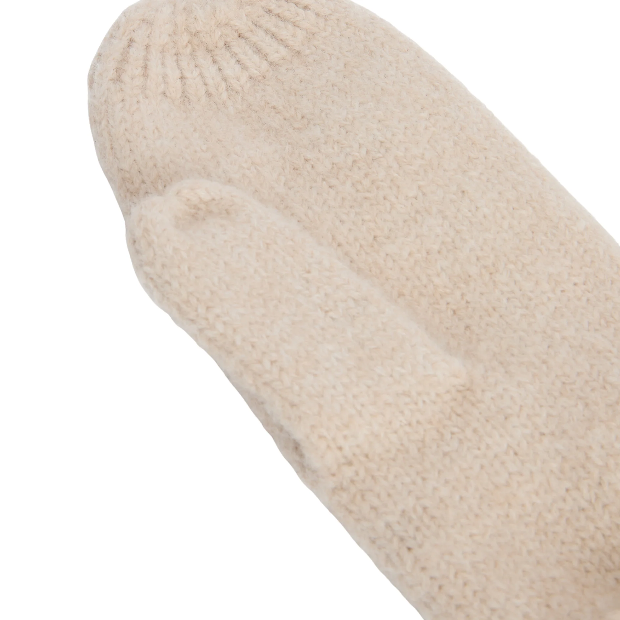 Womens Barbour Eggshell Elsdon Knitted Mittens - Image 2