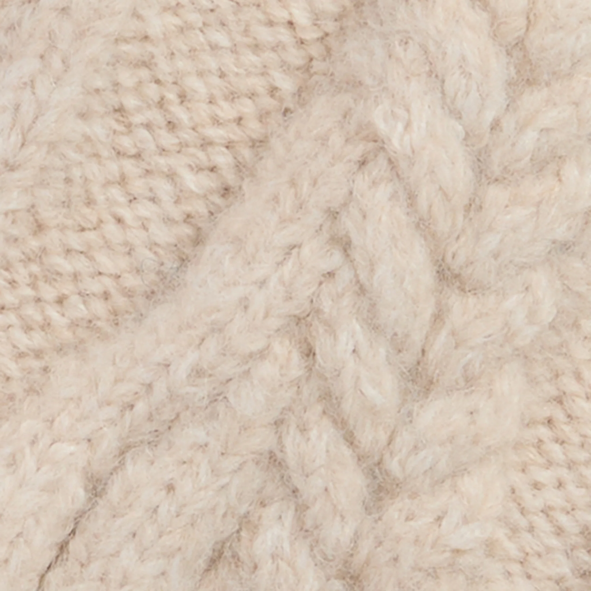 Womens Barbour Eggshell Elsdon Knitted Mittens - Image 4