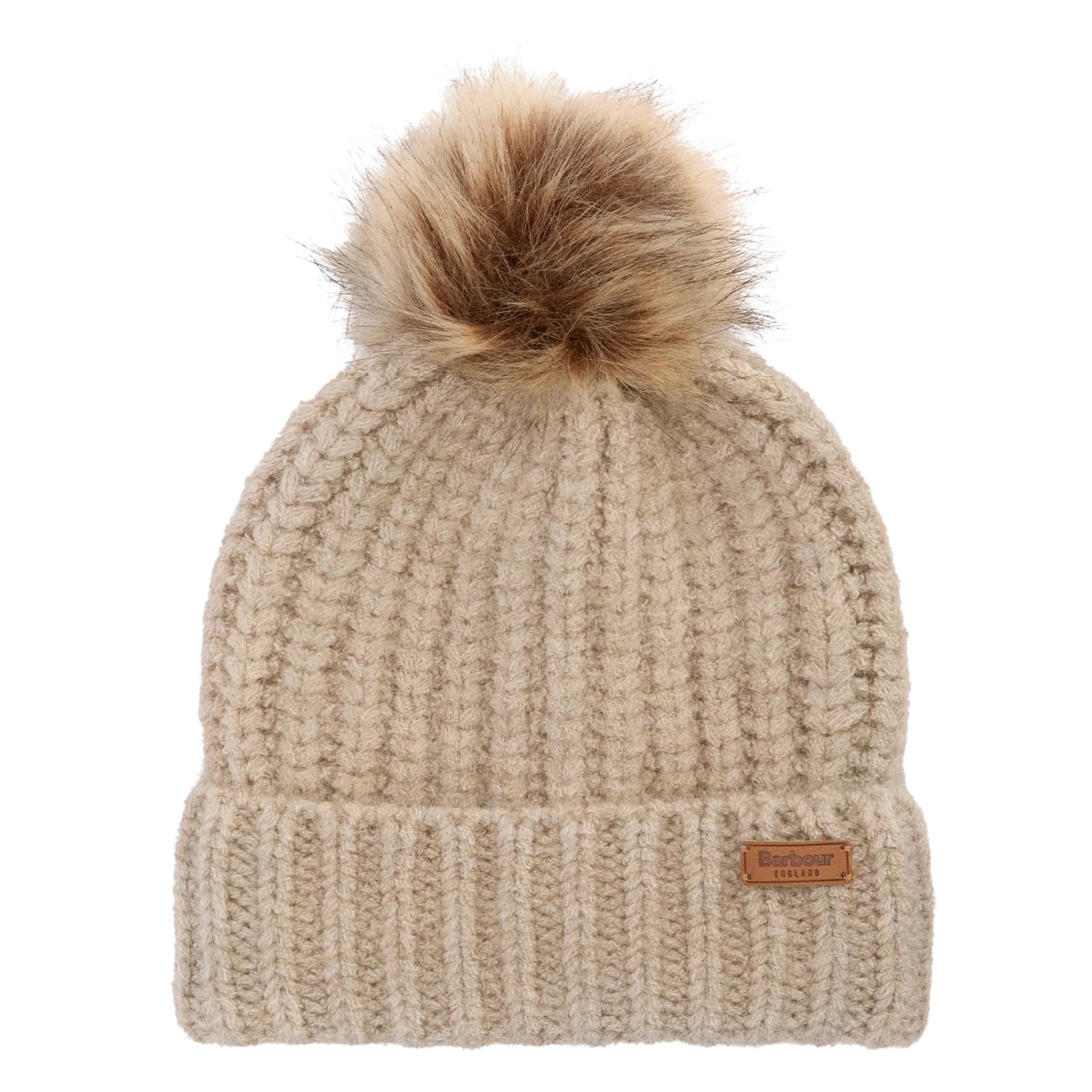 Womens Barbour Gardenia Tartan Saltburn Beanie & Scarf Gift Set - Image 2