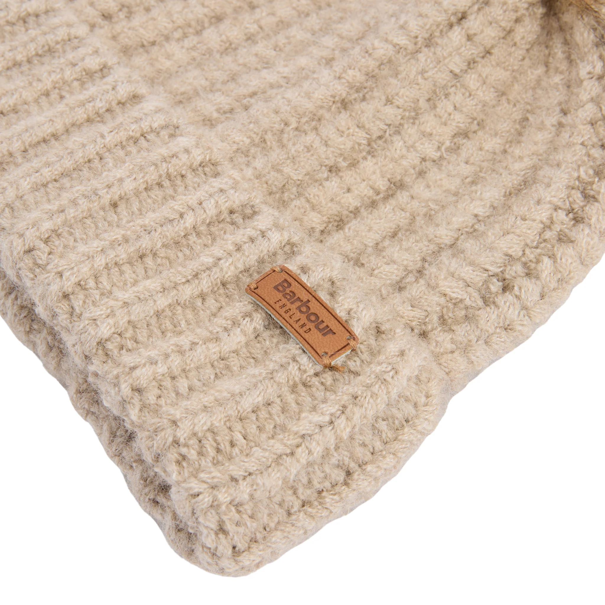 Womens Barbour Gardenia Tartan Saltburn Beanie & Scarf Gift Set - Image 4