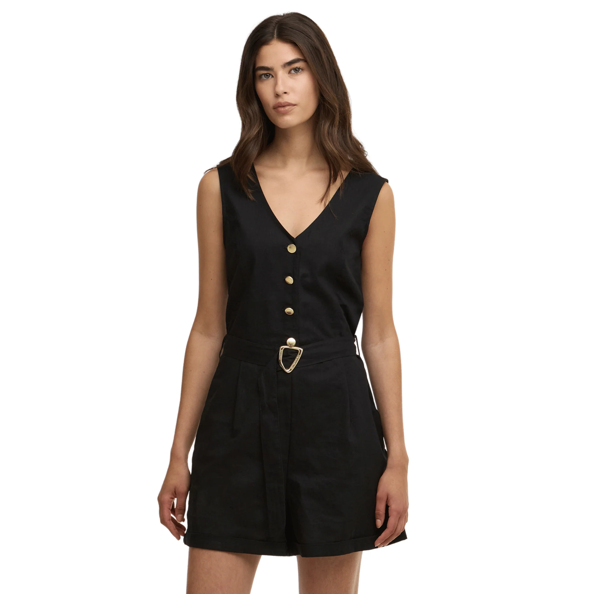 Womens Barbour International Black Adriana Playsuit - Image 2