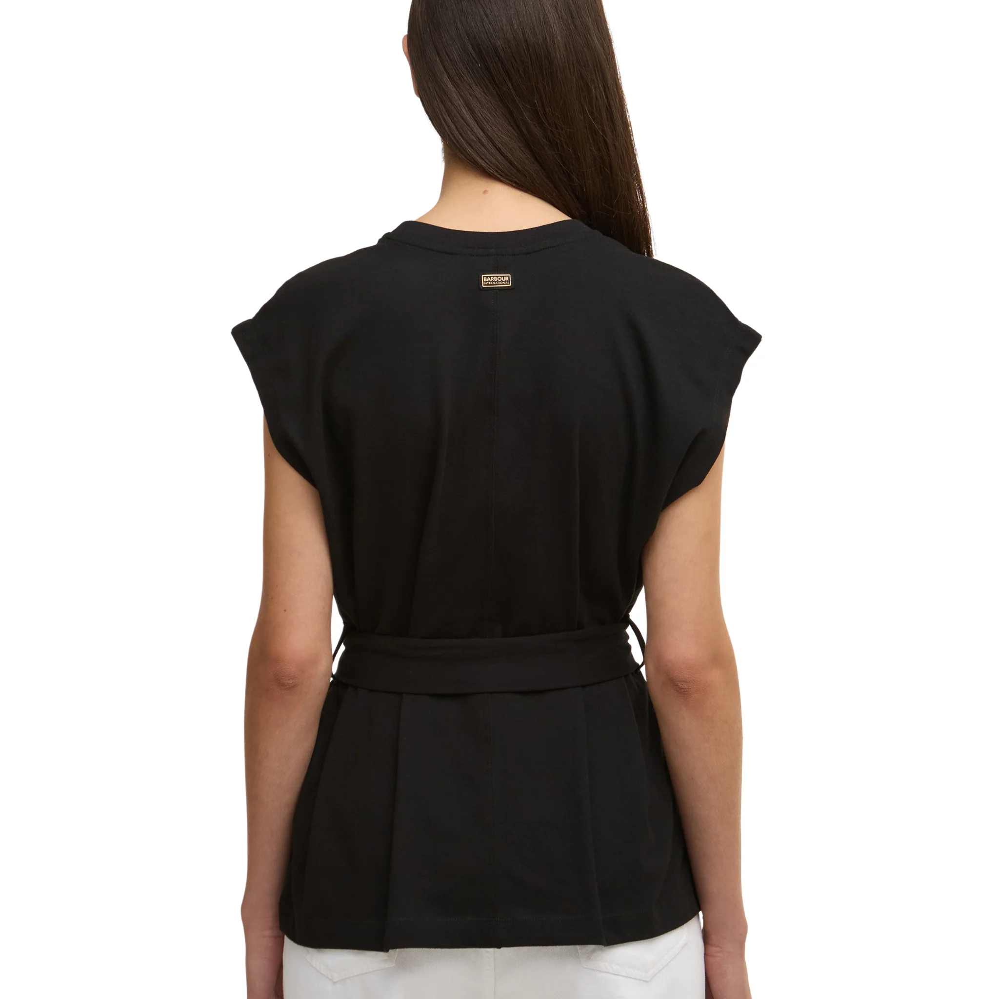 Womens Barbour International Black Alexis Top - Image 3