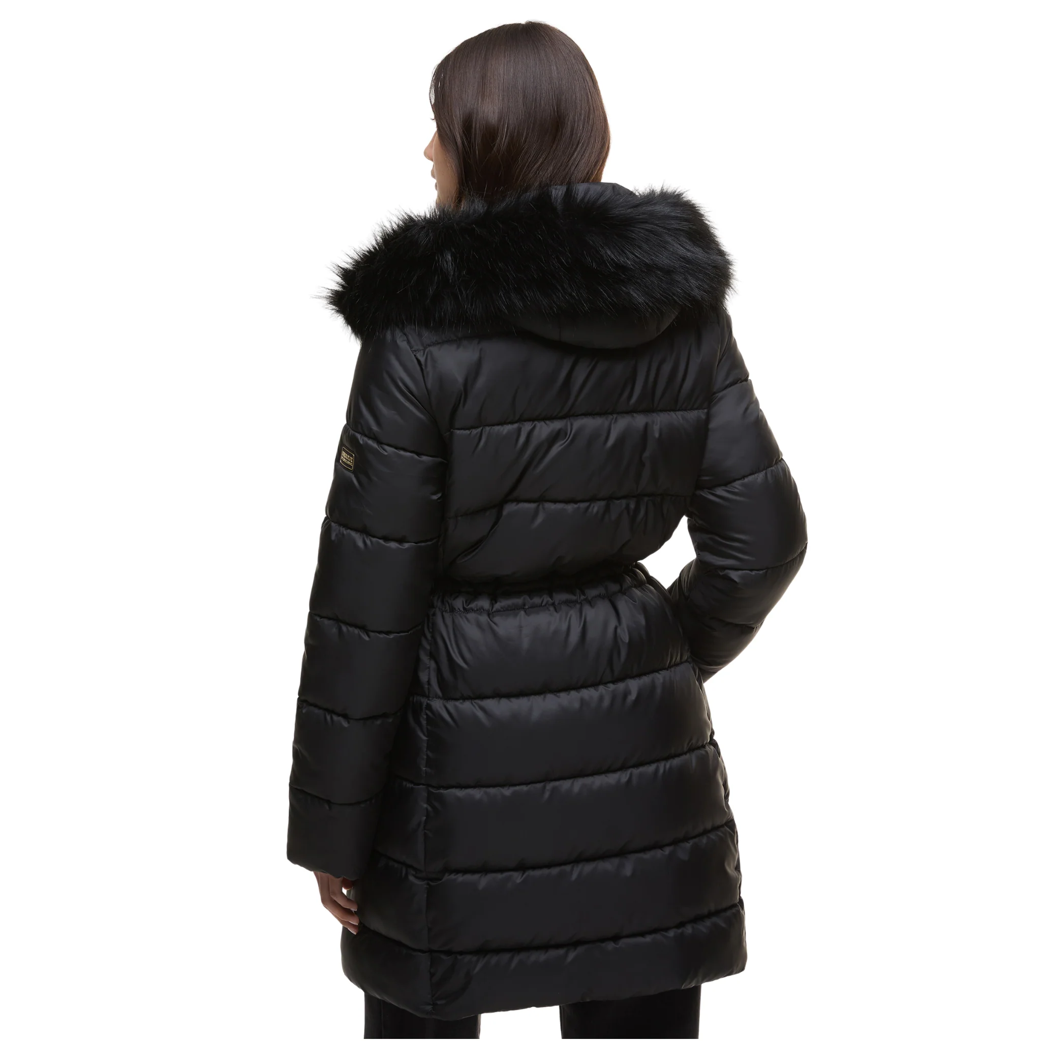 Womens Barbour International Black Anastasia Padded Coat - Image 3