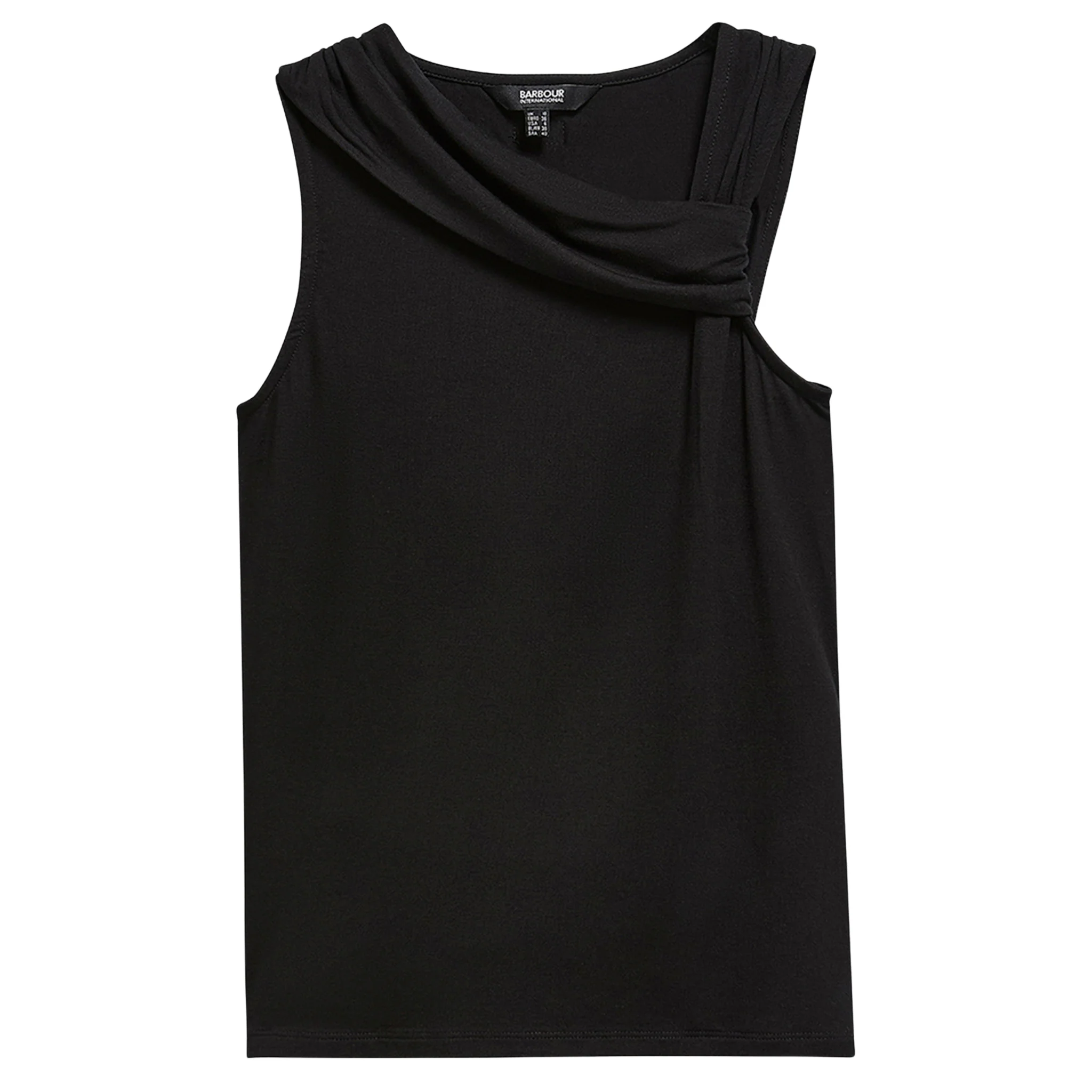 Womens Barbour International Black Cinzia Top - Image 3