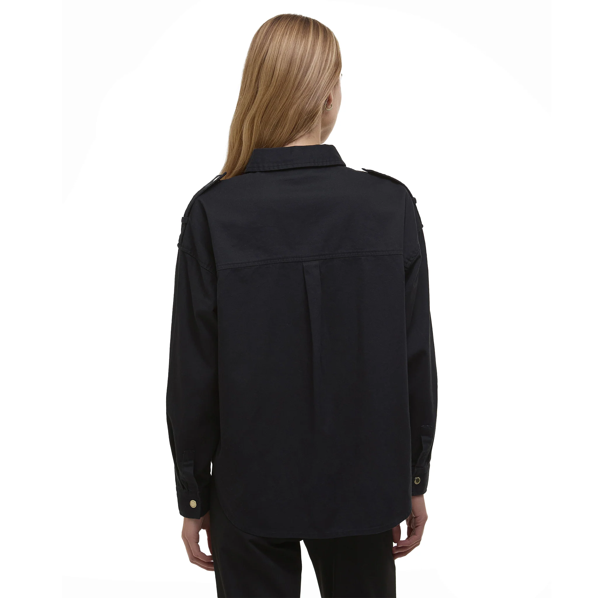 Womens Barbour International Black Emerson Overshirt - Image 5