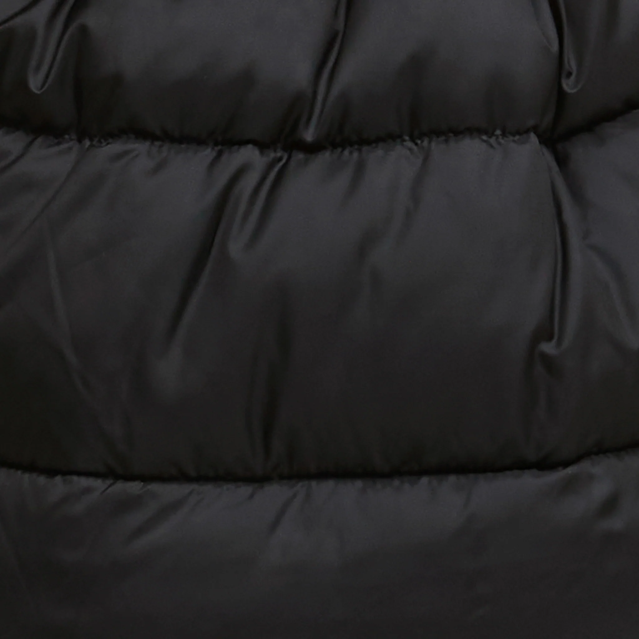 Womens Barbour International Black/Jasmine Leopard Short Track Line Padded Jacket - Image 4