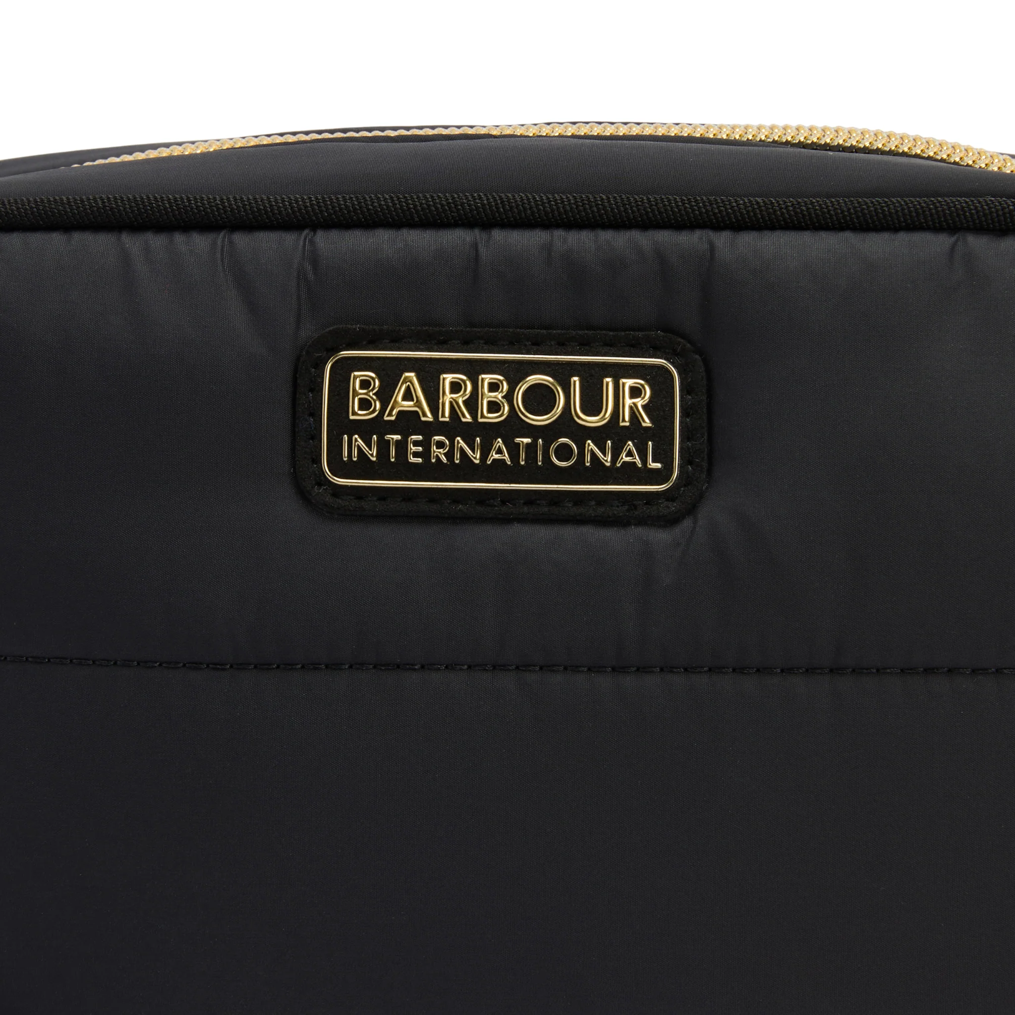 Womens Barbour International Black Monaco Quilt Crossbody Bag - Image 4