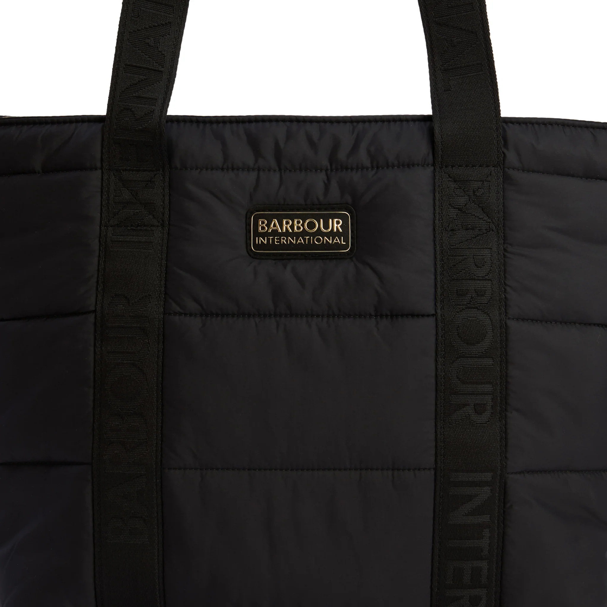 Womens Barbour International Black Monaco Quilt Tote Bag - Image 6