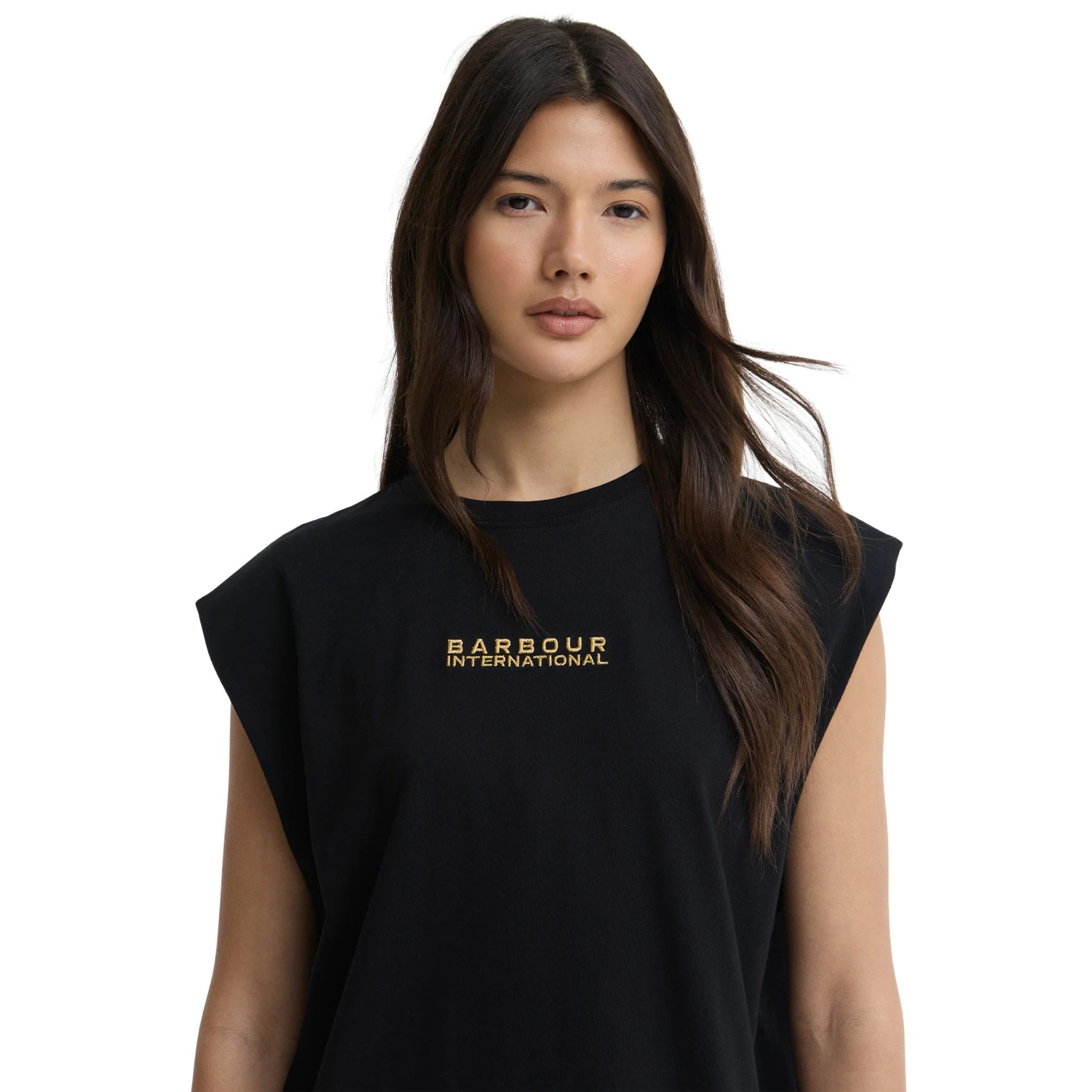 Womens Barbour International Black Niamh Mini Jersey Dress - Image 5