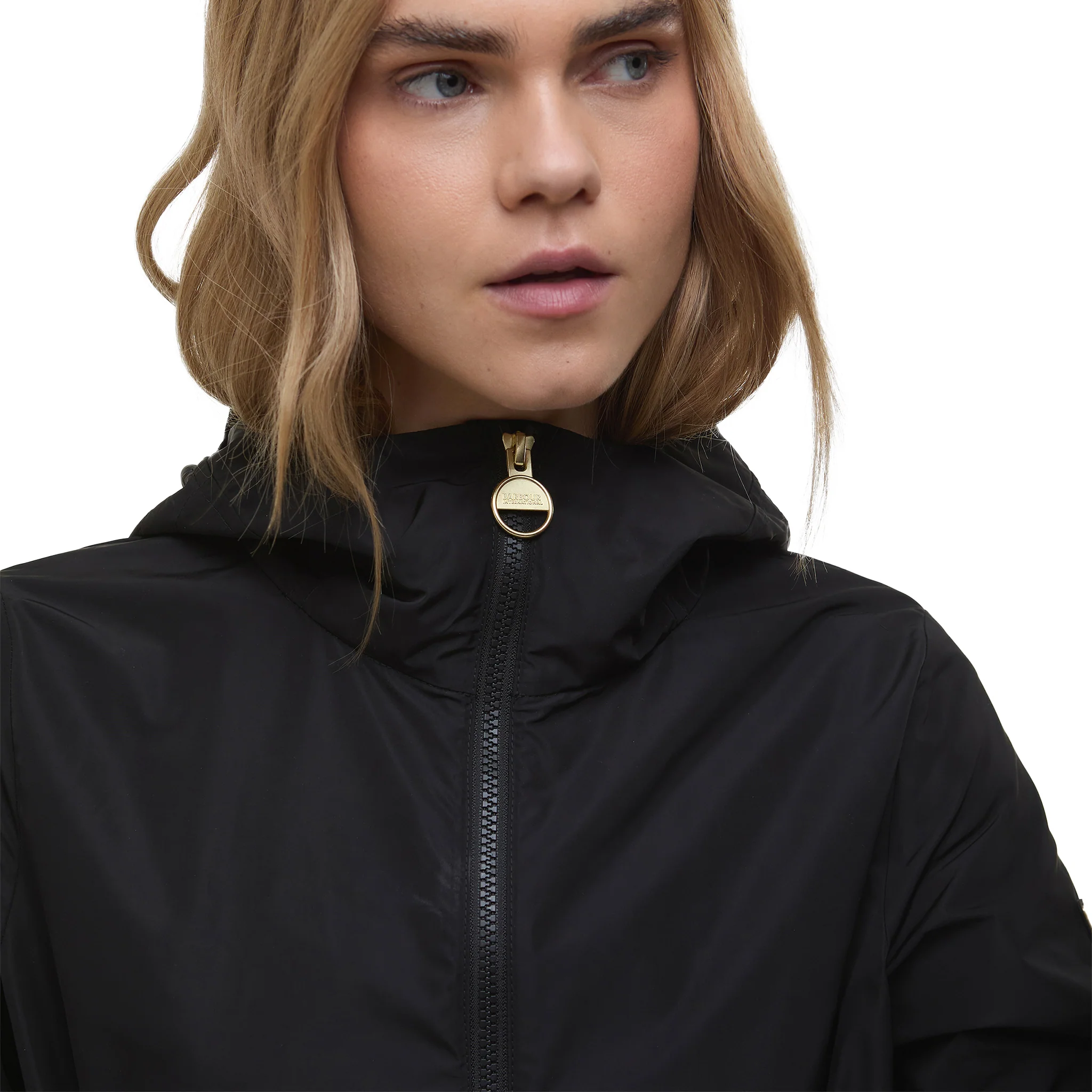 Womens Barbour International Black Piper Showerproof Jacket - Image 2
