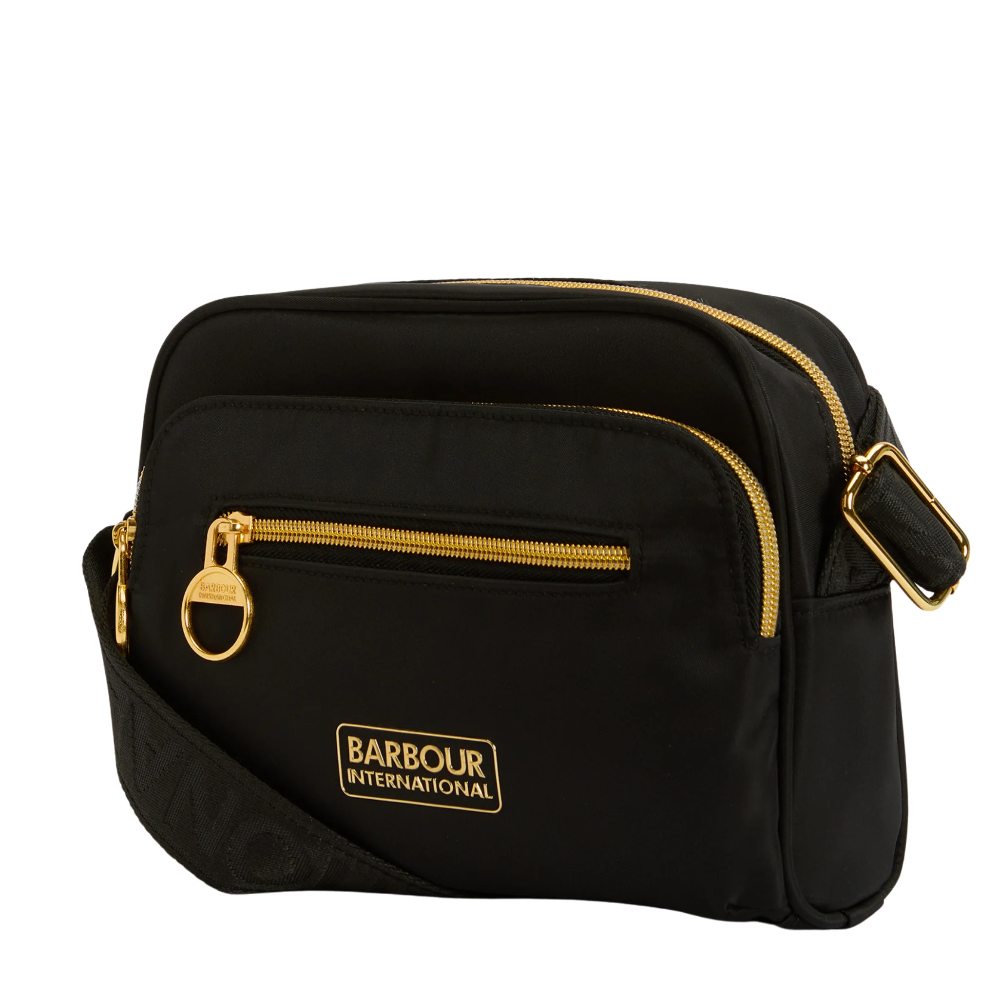 Womens Barbour International Black Qualify City Crossbody Bag - Image 3