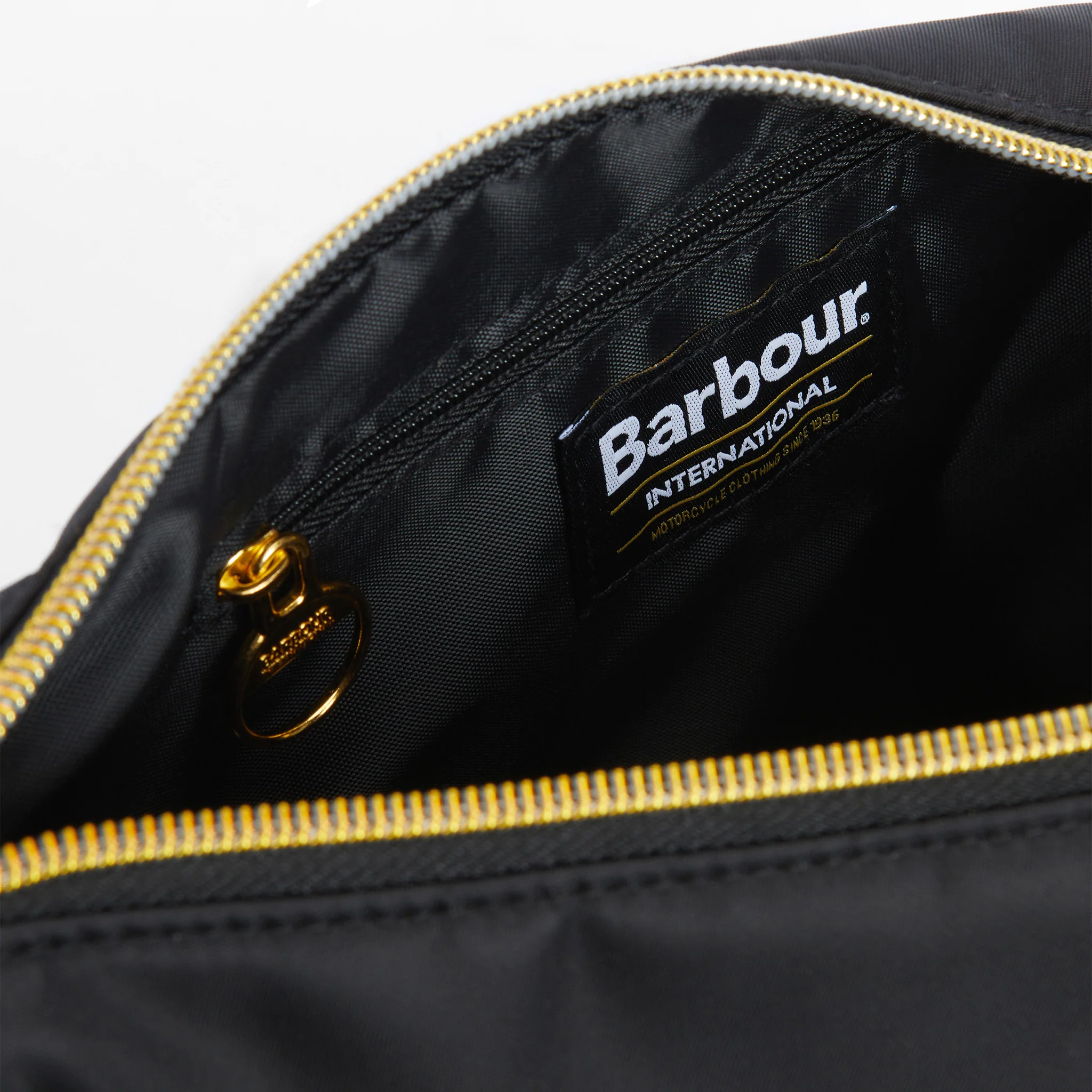 Womens Barbour International Black Qualify Sling Bag - Image 3