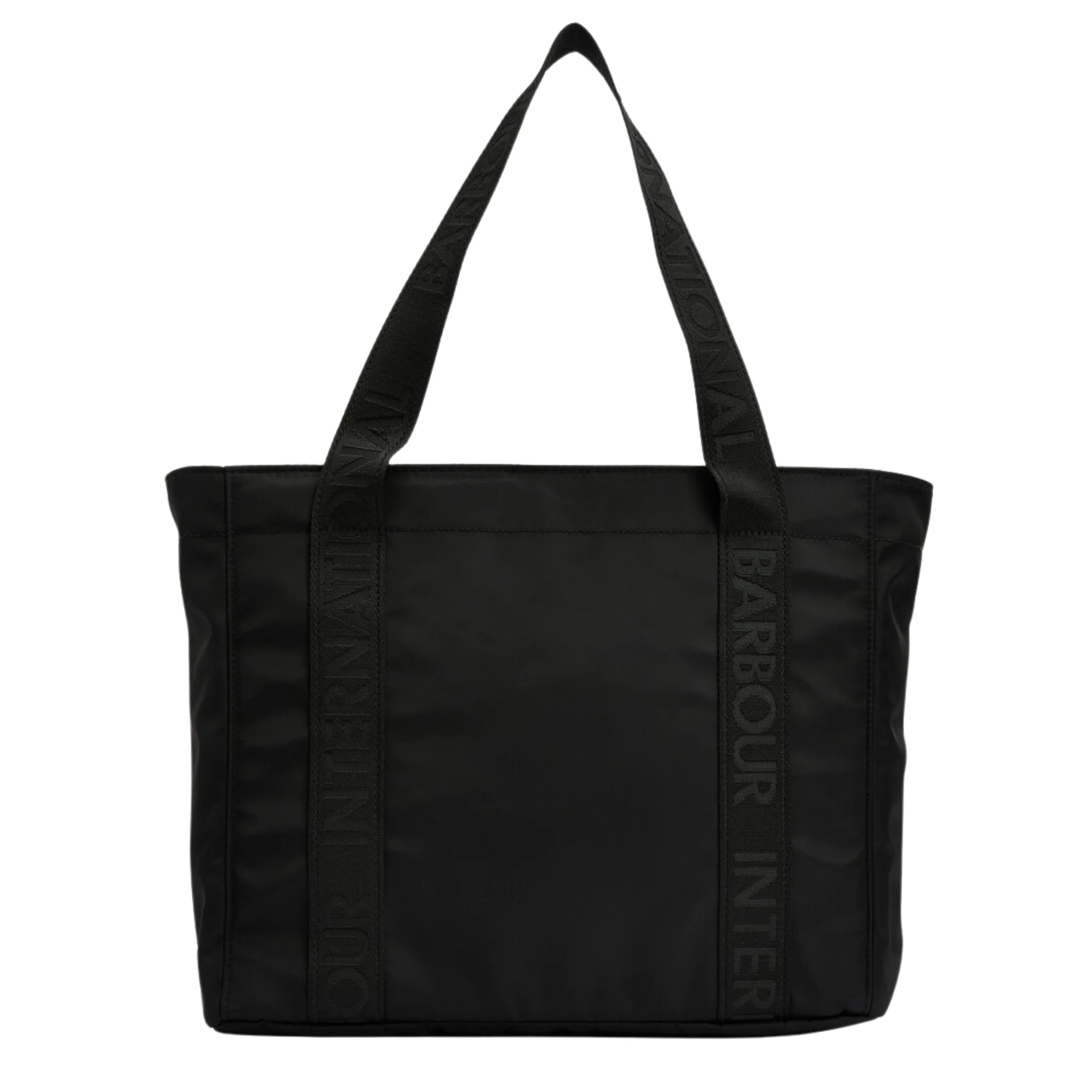 Womens Barbour International Black Qualify Tote Bag - Image 3