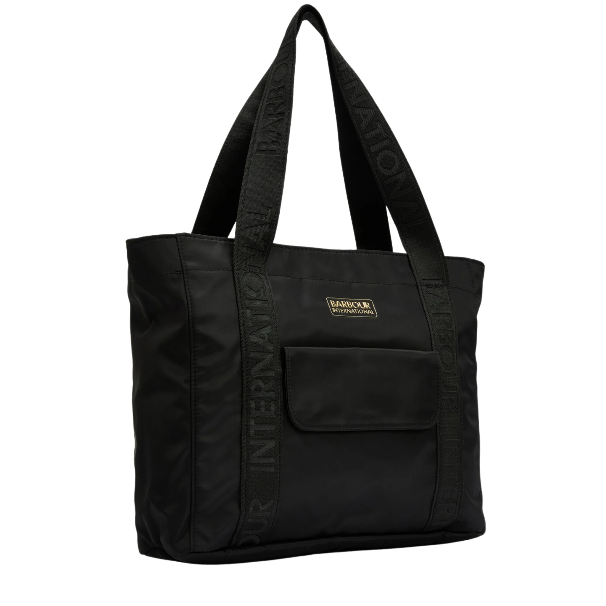 Womens Barbour International Black Qualify Tote Bag - Image 5