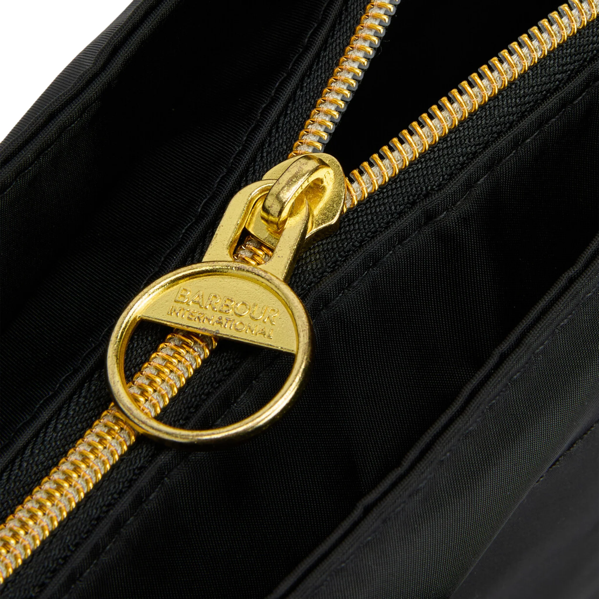 Womens Barbour International Black Qualify Tote Bag - Image 8