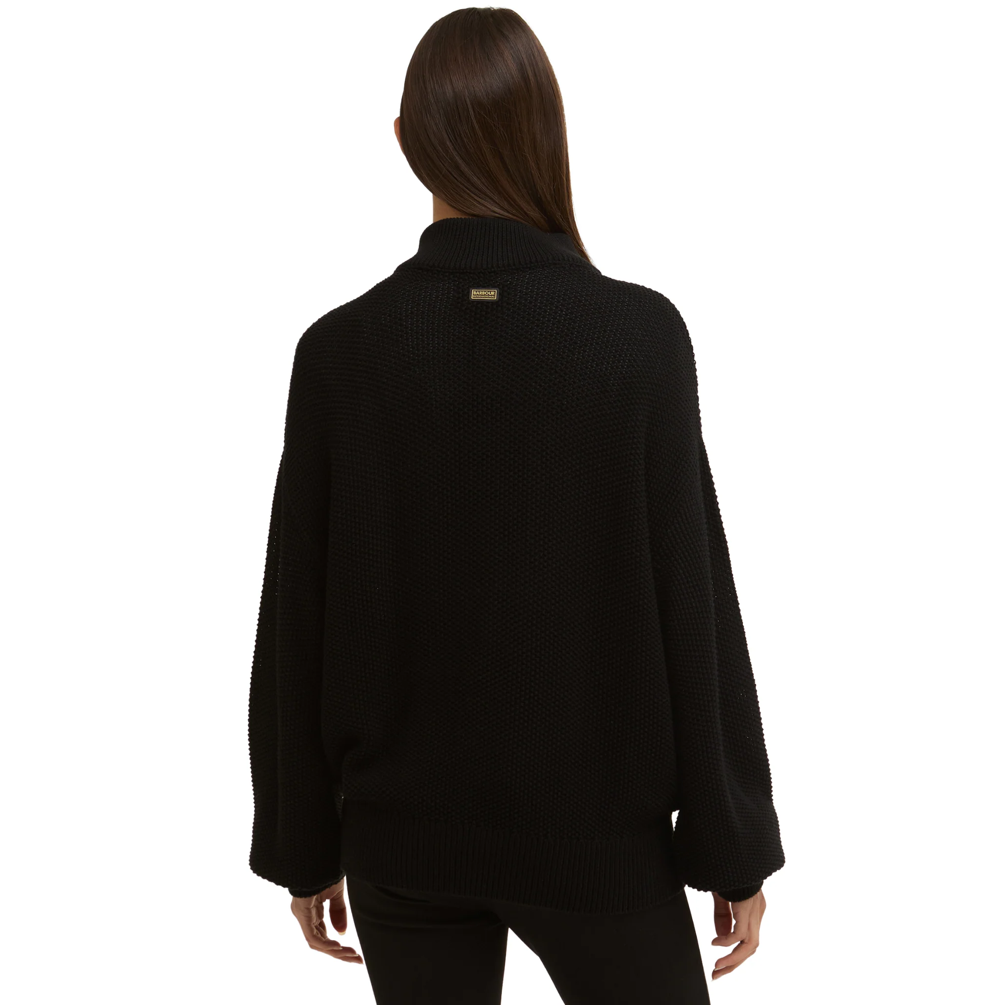 Womens Barbour International Black Rae Knitted Jumper - Image 5