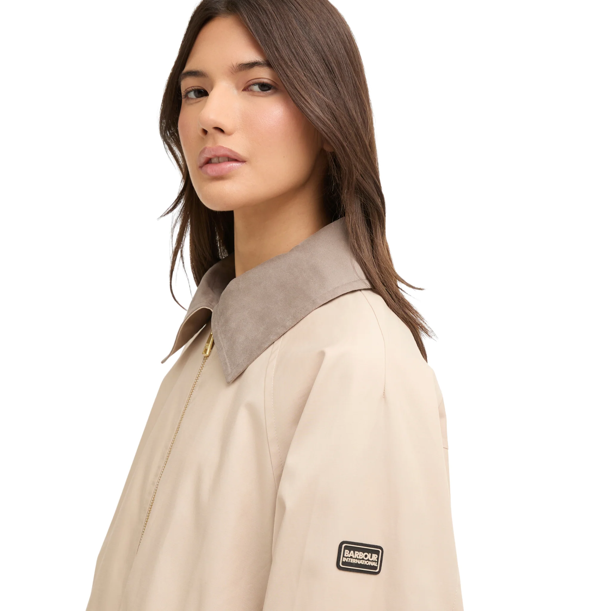 Womens Barbour International Cement Ozara Casual Jacket - Image 4