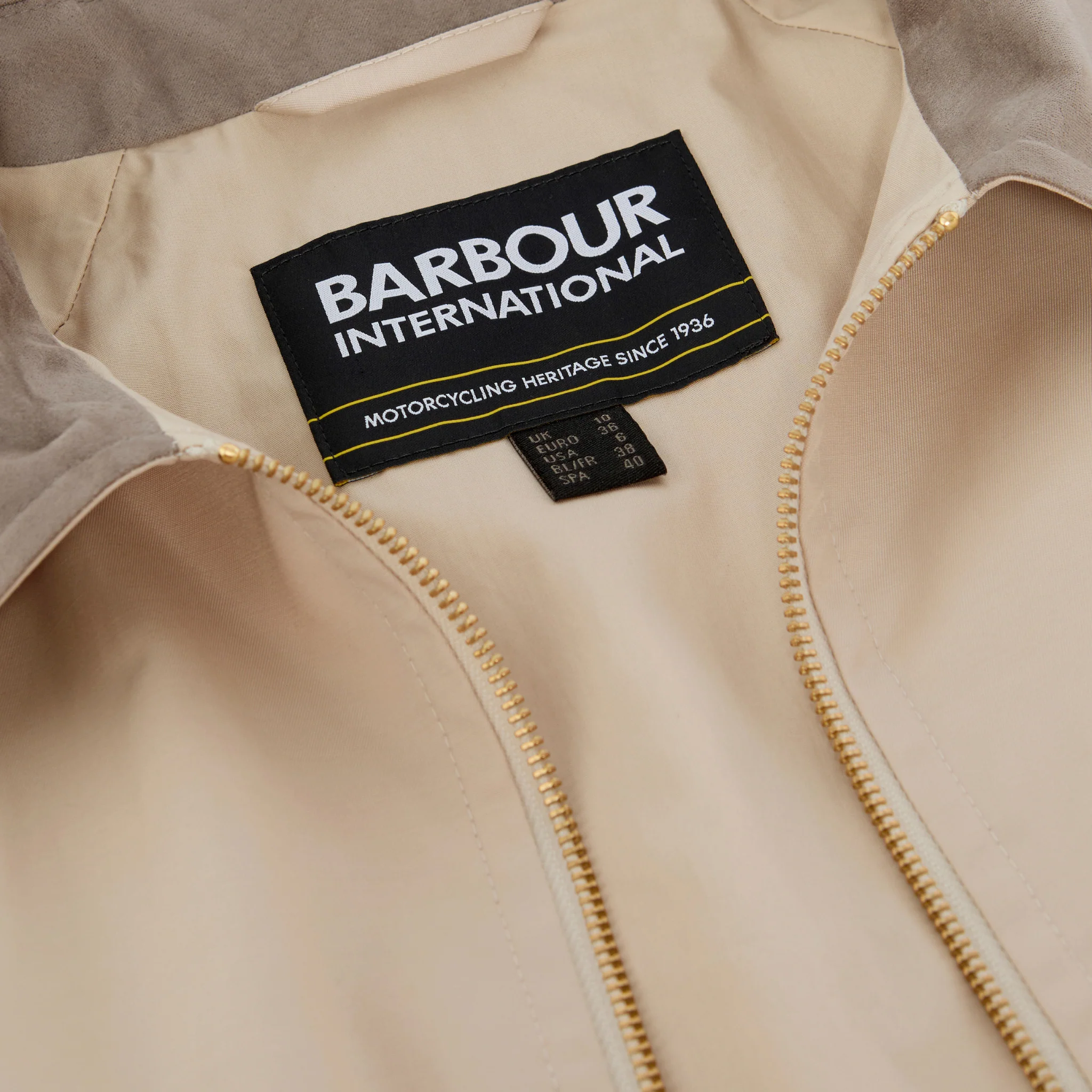 Womens Barbour International Cement Ozara Casual Jacket - Image 6