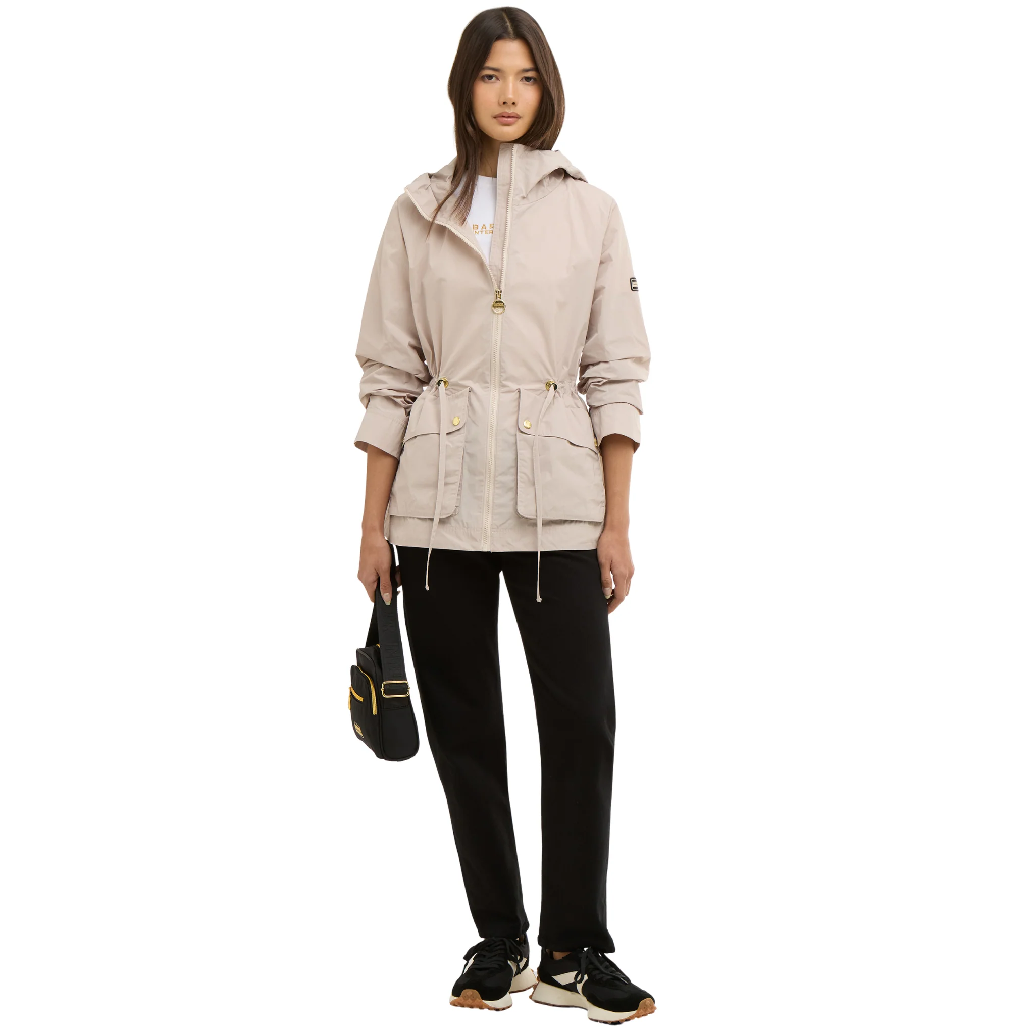 Womens Barbour International Cement Piper Showerproof Jacket - Image 3