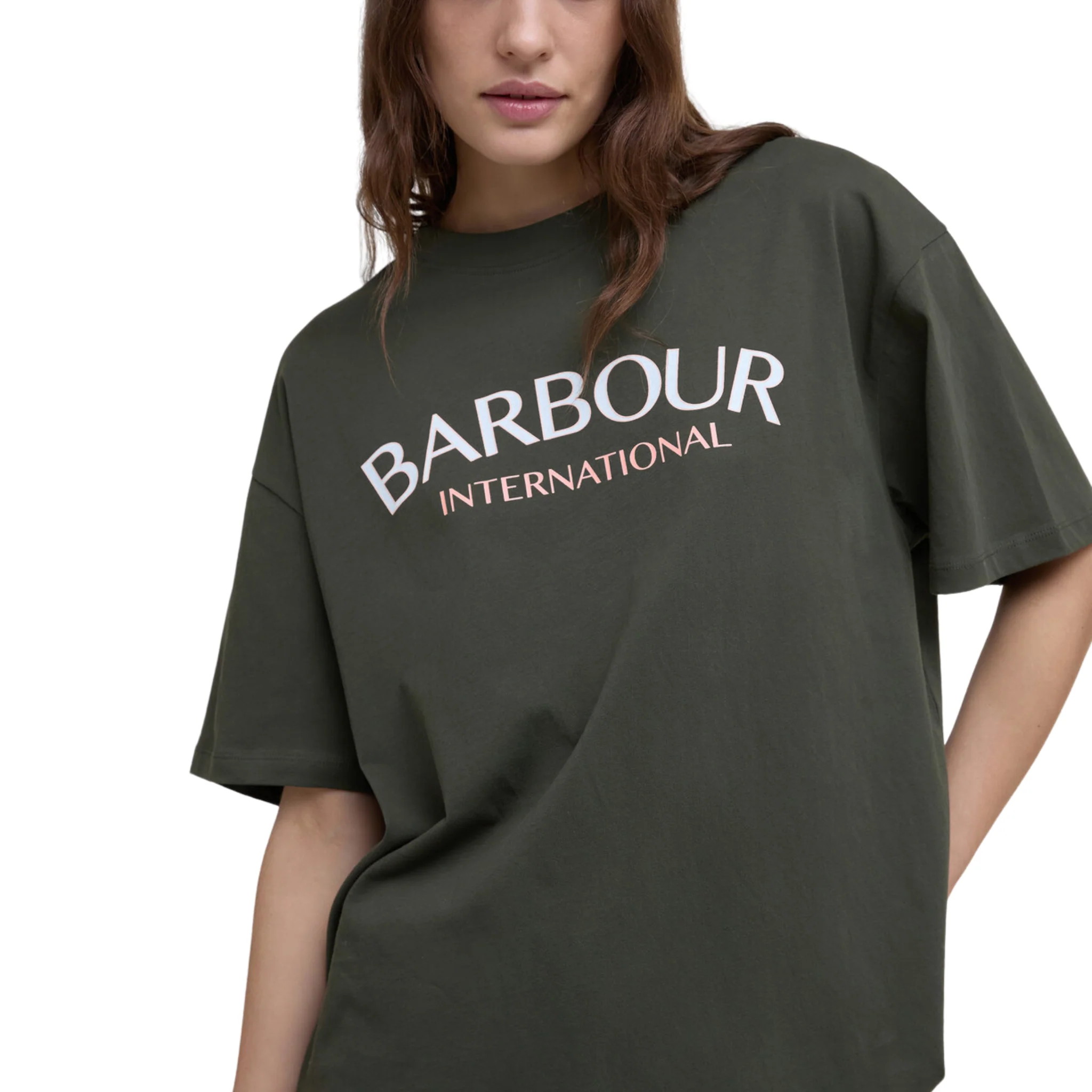 Womens Barbour International Envy Cali Oversized S/s T Shirt - Image 3