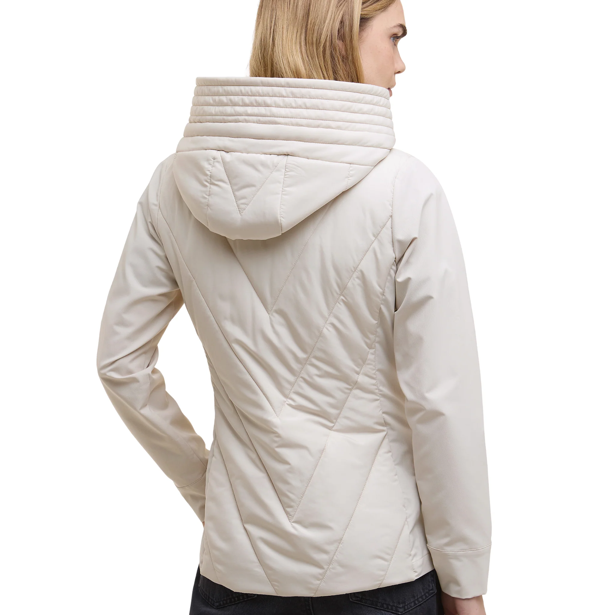 Womens Barbour International Jasmine Diablo Quilted Sweat Jacket - Image 2