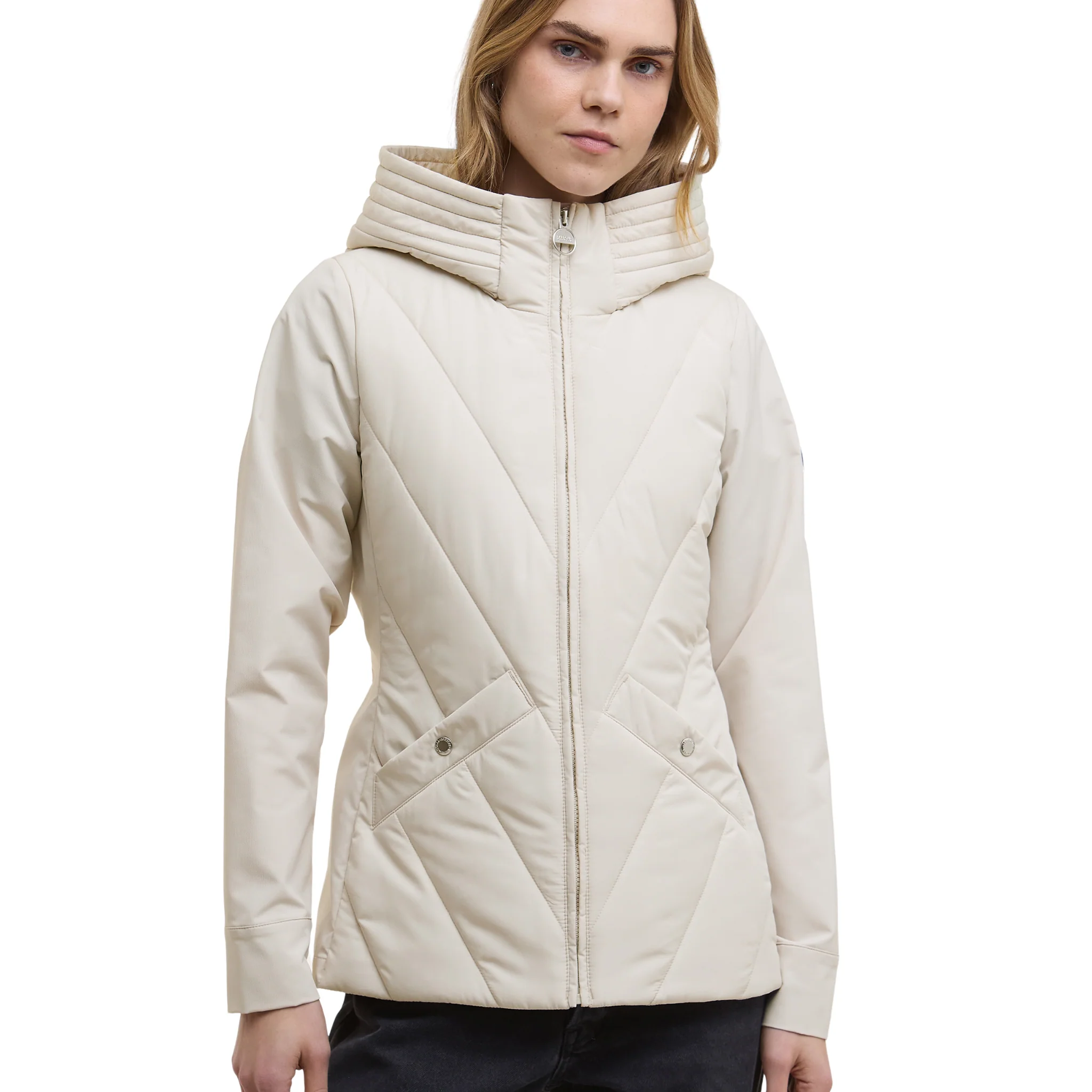 Womens Barbour International Jasmine Diablo Quilted Sweat Jacket - Image 3