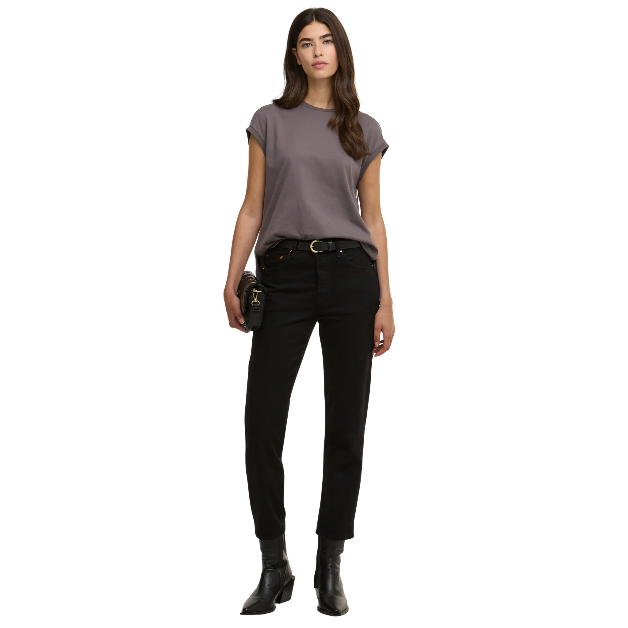 Womens Barbour International Lavender Grey Brianna Top - Image 2