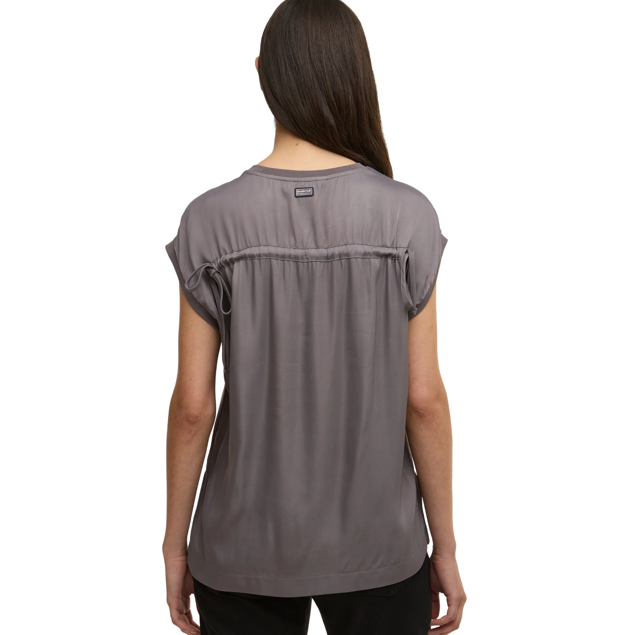 Womens Barbour International Lavender Grey Brianna Top - Image 3