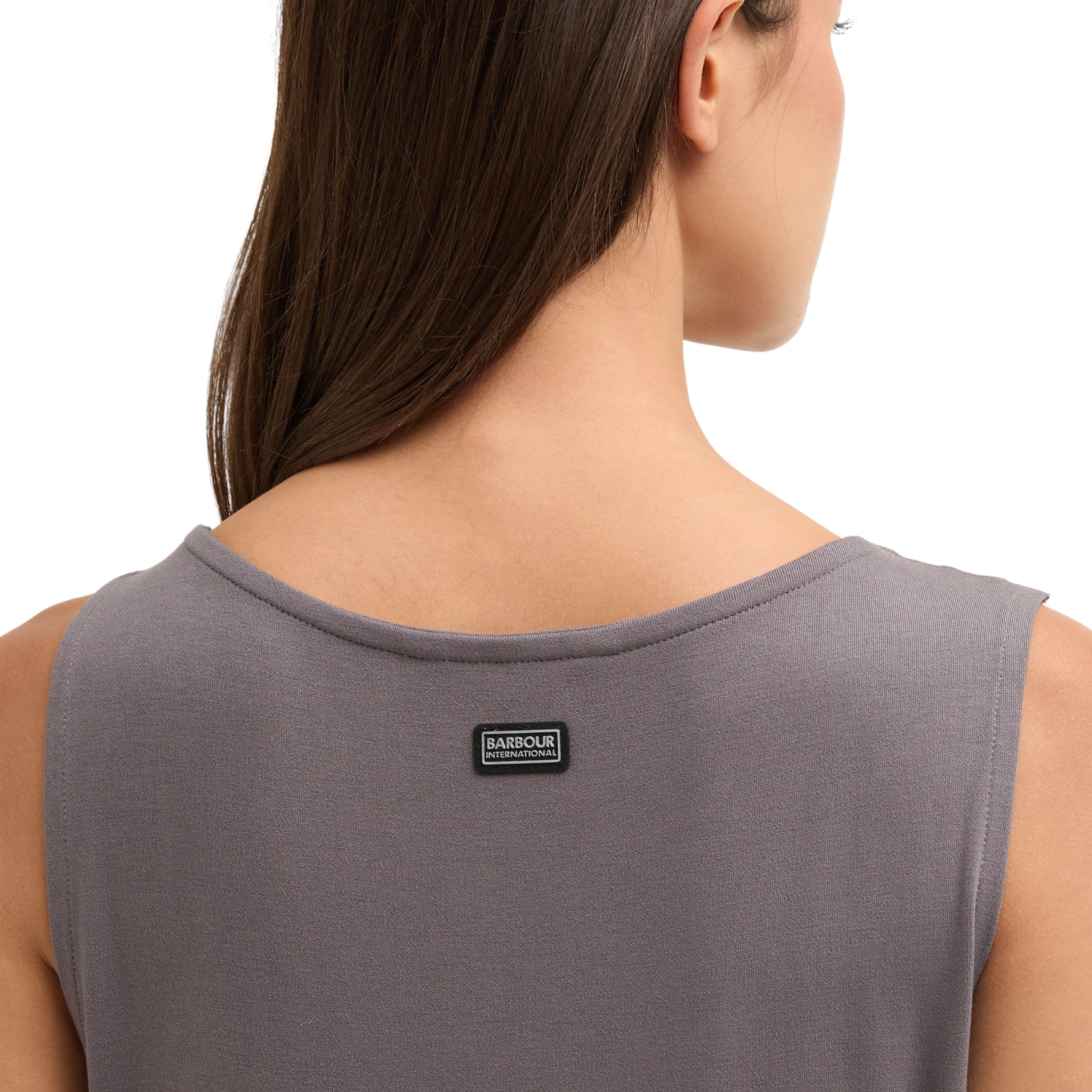 Womens Barbour International Lavender Grey Gigi Midi Dress - Image 5