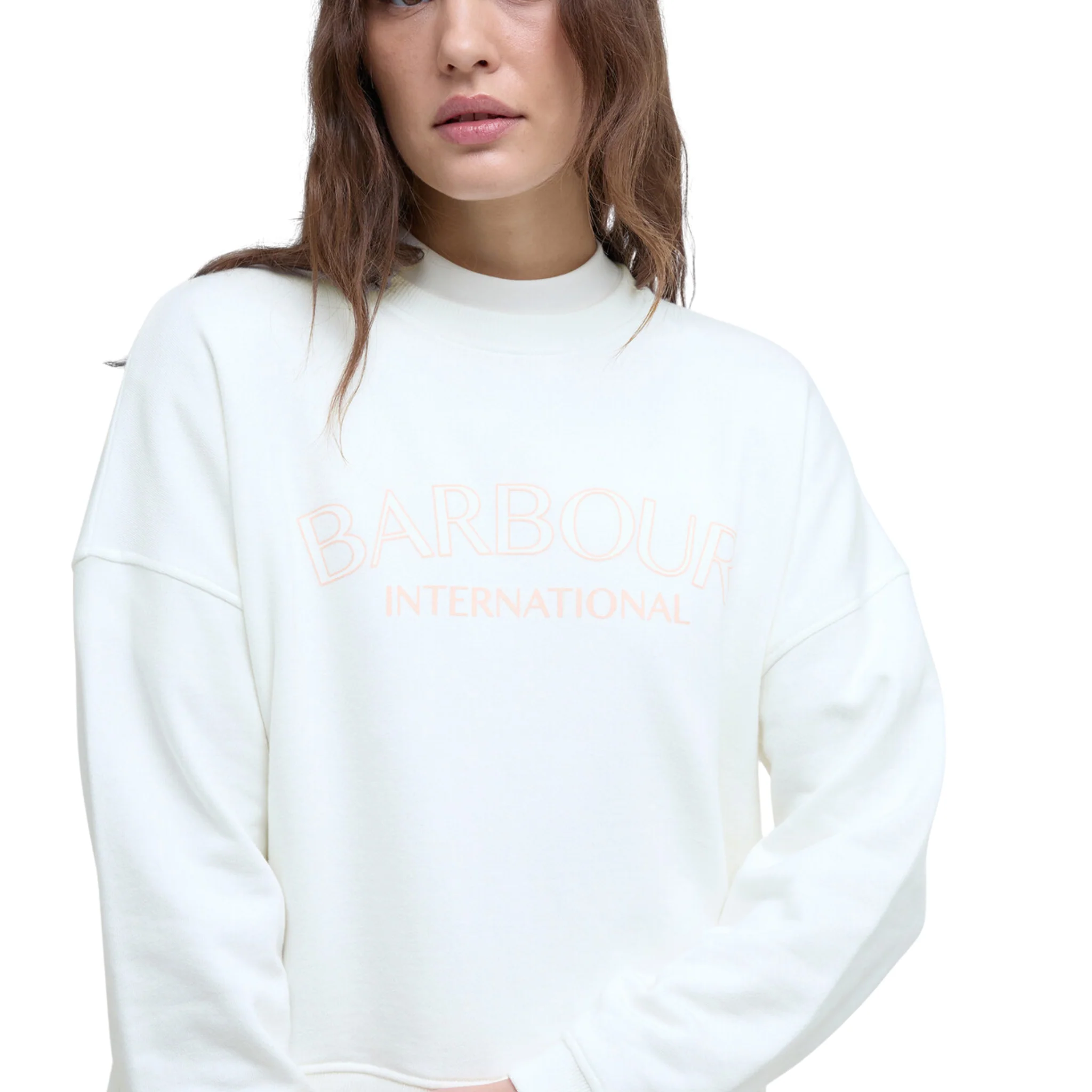 Womens Barbour International Neutral Cali Sweatshirt - Image 3