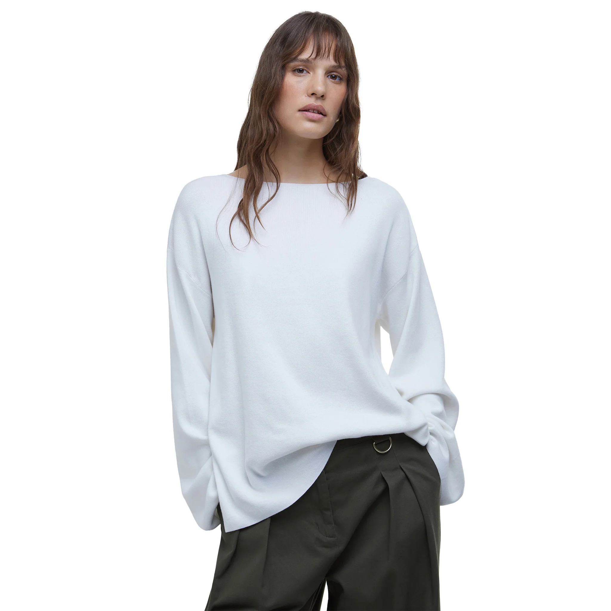 Womens Barbour International Neutral Kyra Knitted Jumper - Image 2