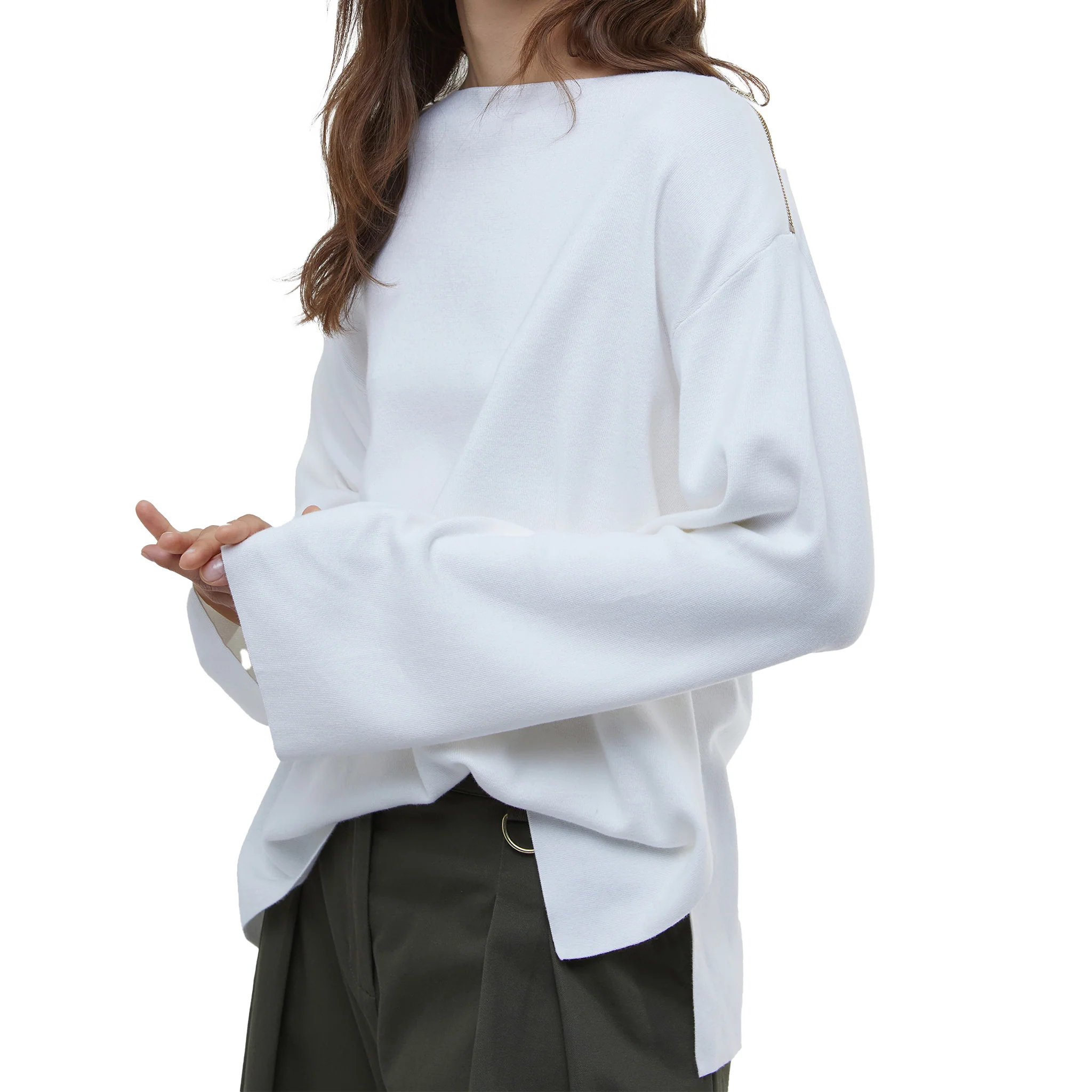 Womens Barbour International Neutral Kyra Knitted Jumper - Image 5