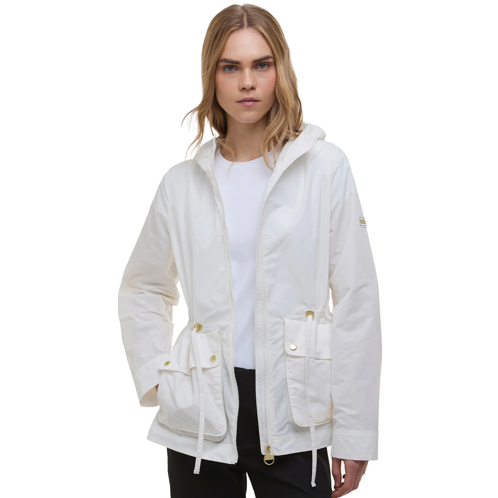Womens Barbour International Neutral Piper Showerproof Jacket - Image 2