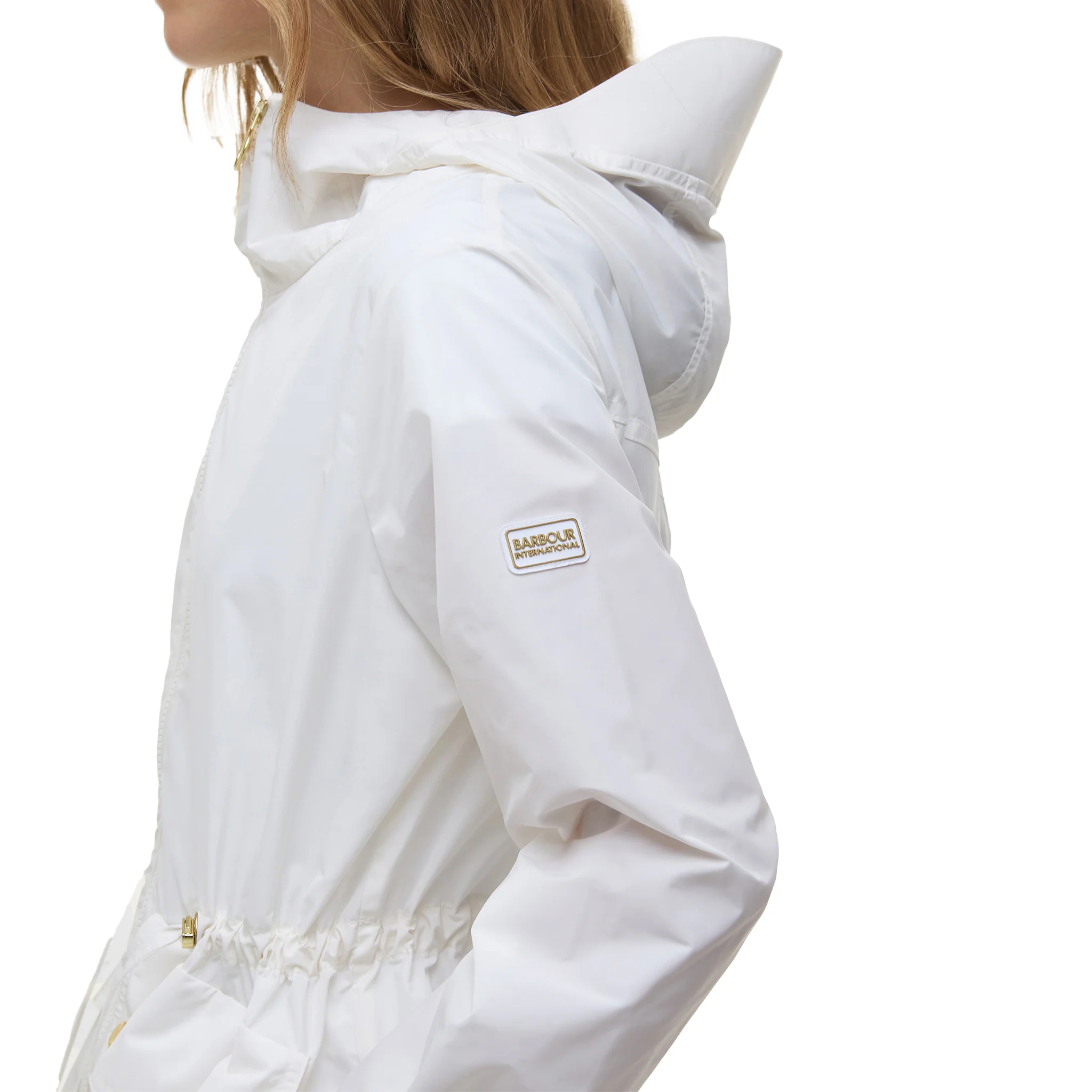 Womens Barbour International Neutral Piper Showerproof Jacket - Image 4