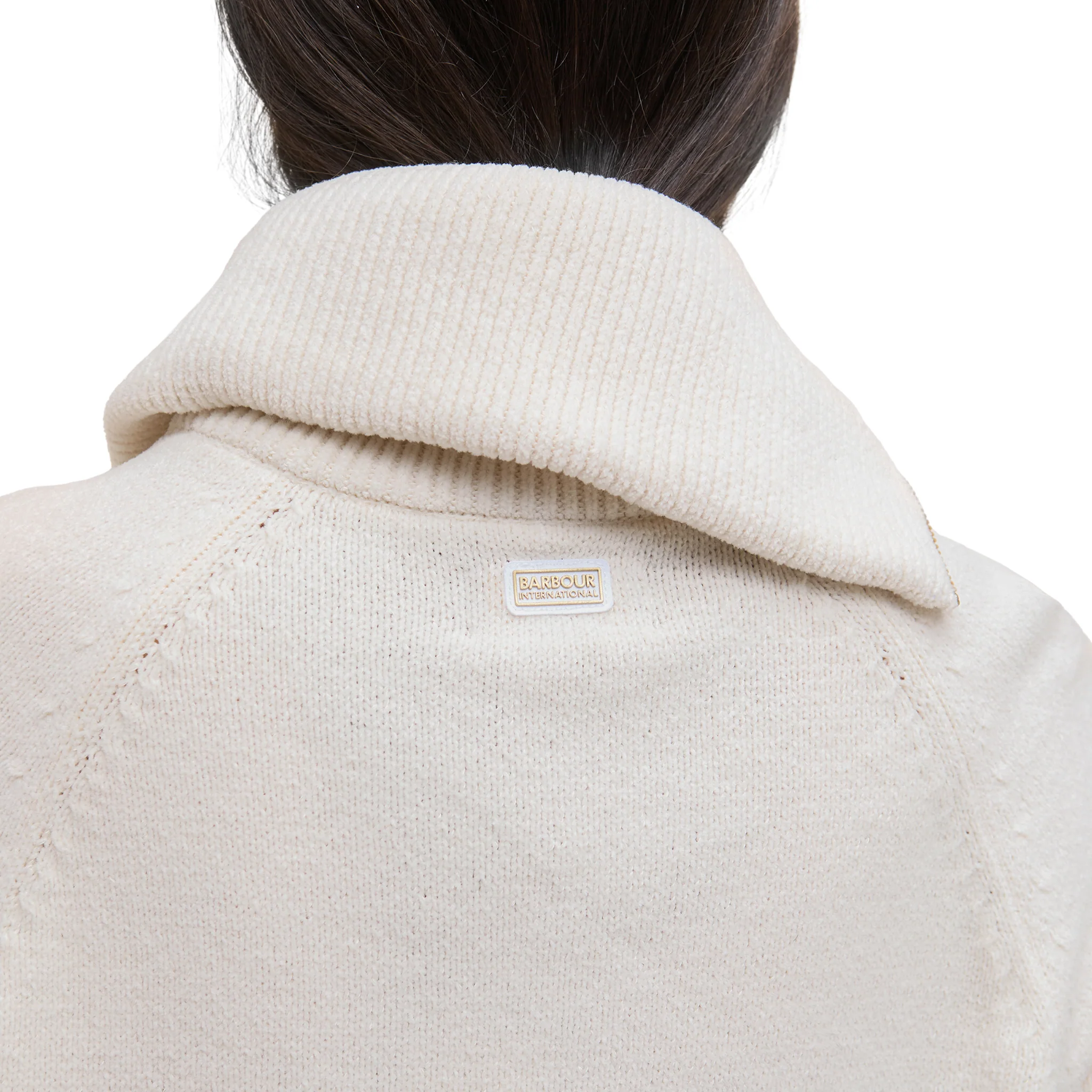 Womens Barbour International Off White Saskia Knitted Jumper - Image 6