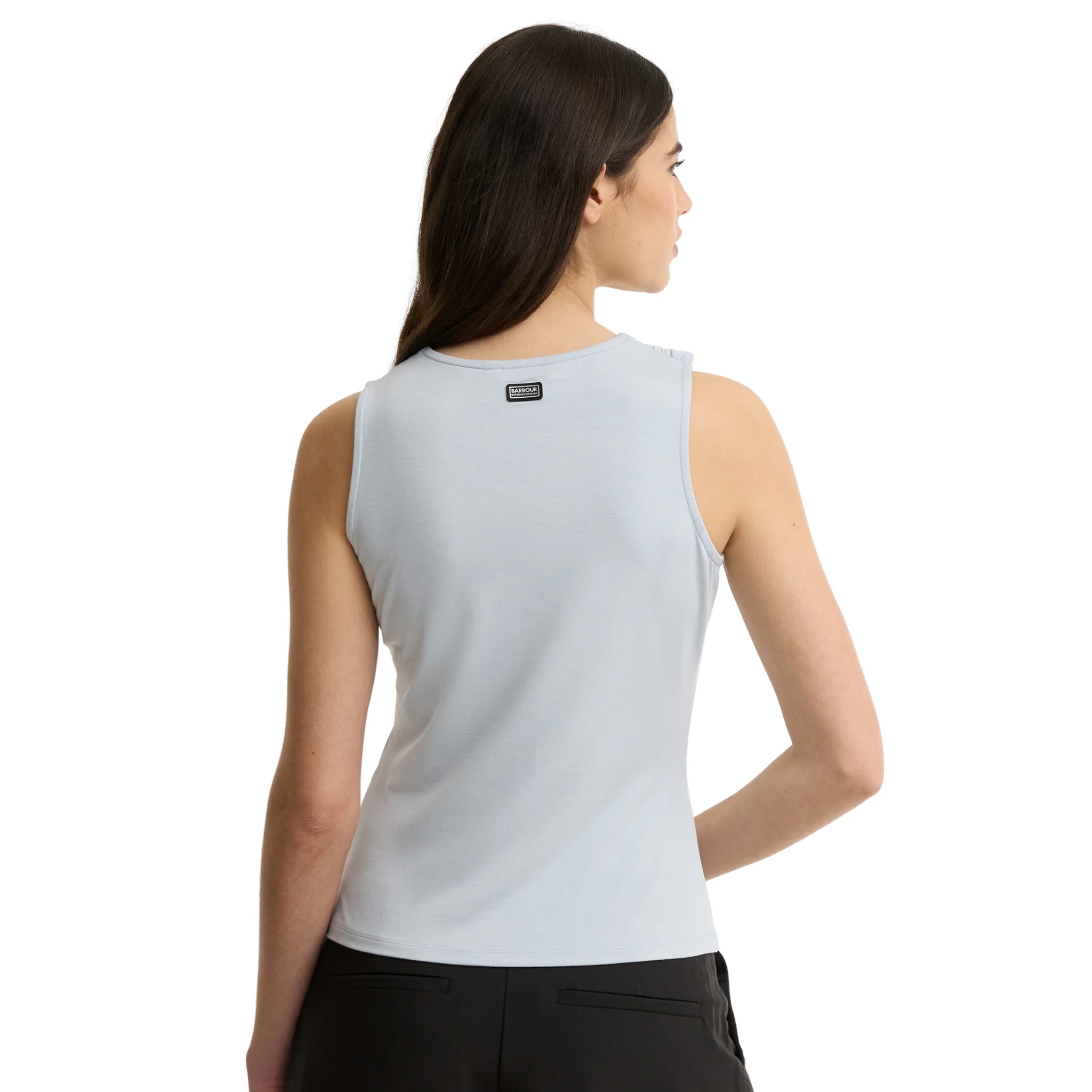 Womens Barbour International Pearl Blue Cinzia Top - Image 4