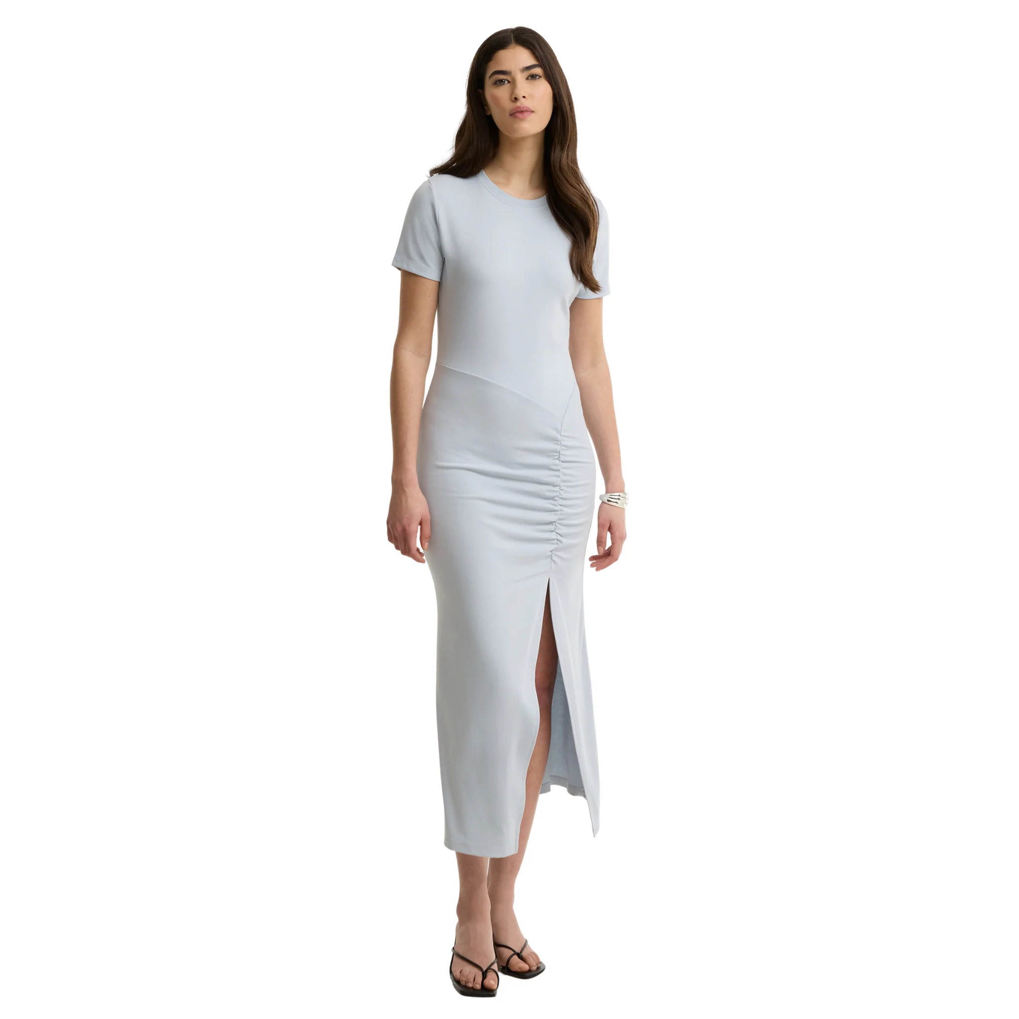 Womens Barbour International Pearl Blue Danica Midi Dress - Image 3