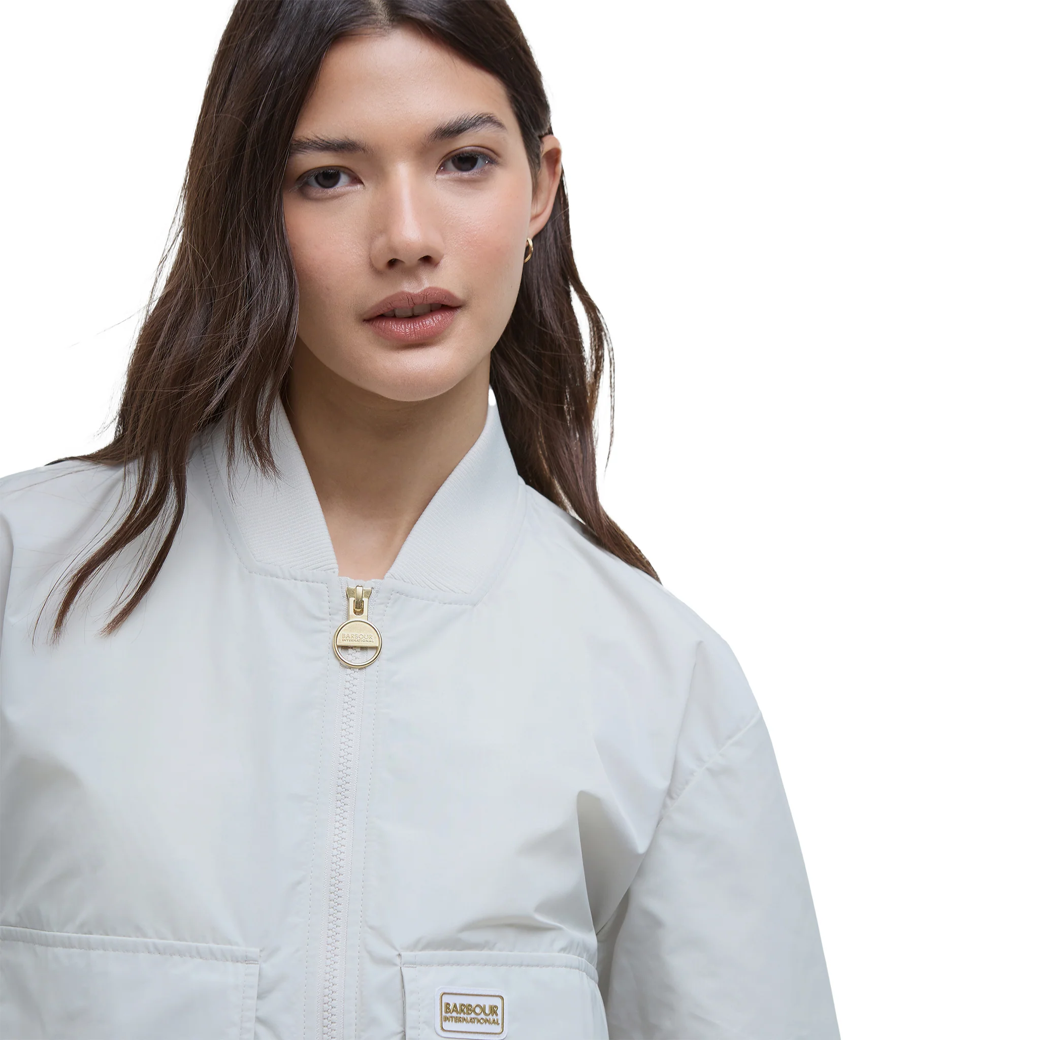 Womens Barbour International Silver Birch Priya Showerproof Jacket - Image 4