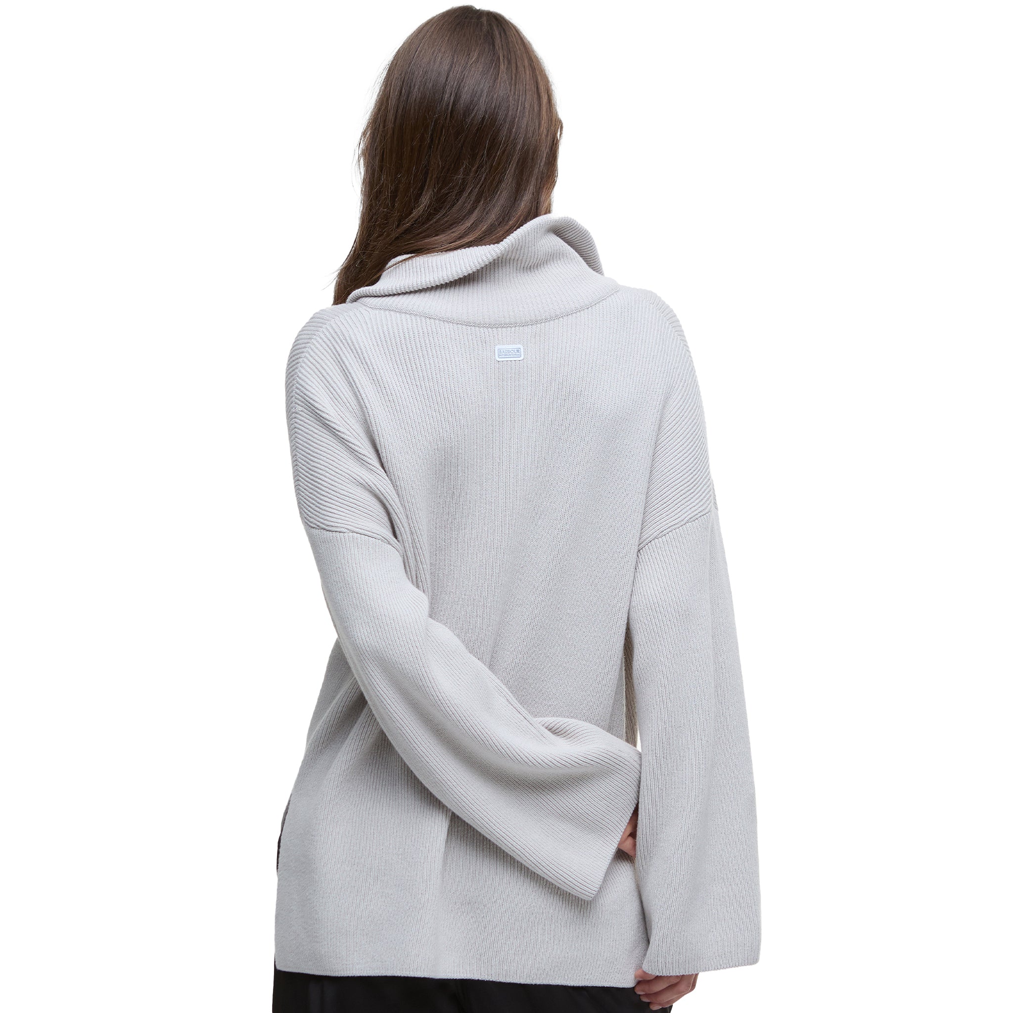 Womens Barbour International Silver Cloud Franchesca 1/2 Zip Knit - Image 5