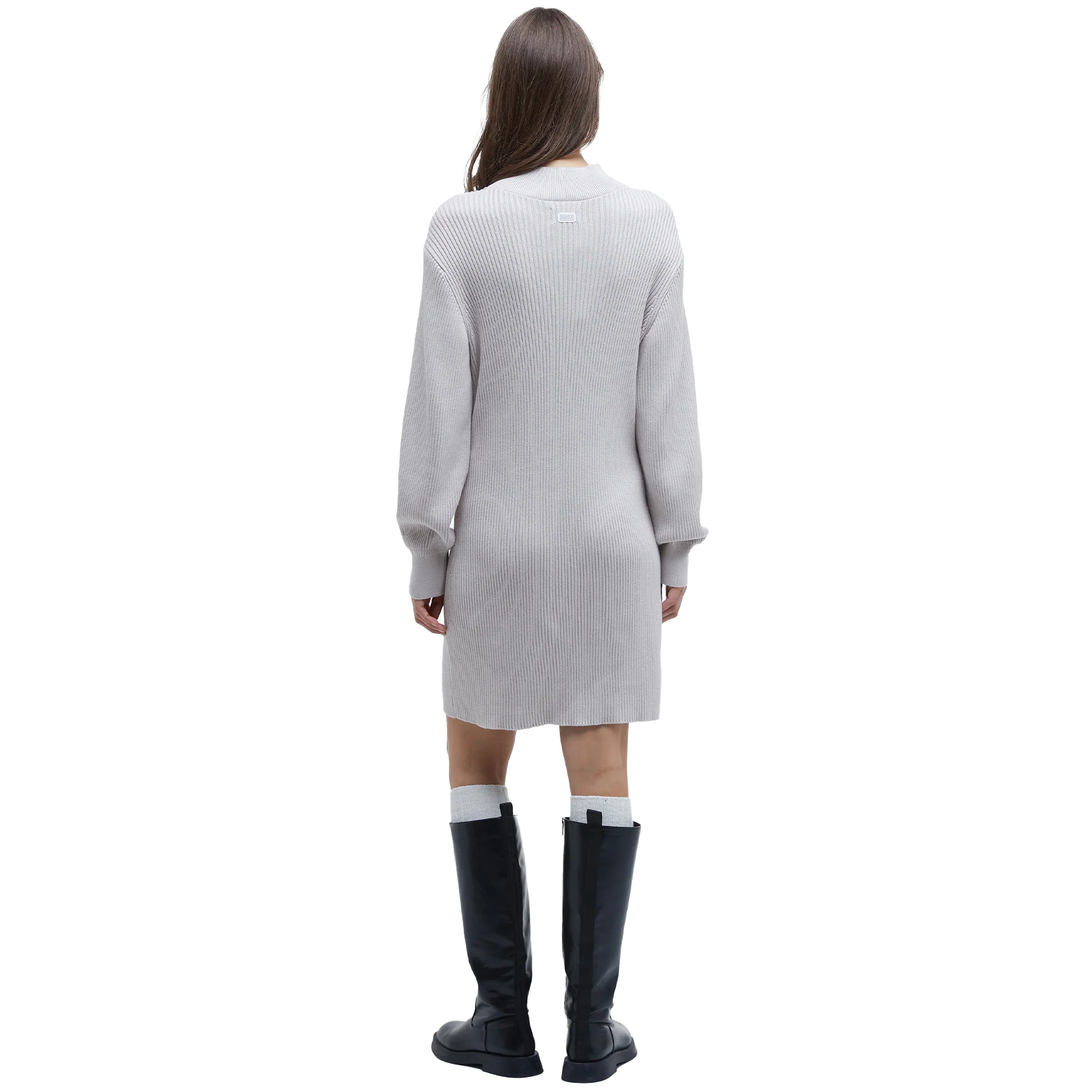 Womens Barbour International Silver Cloud Franchesca Knitted Dress - Image 6
