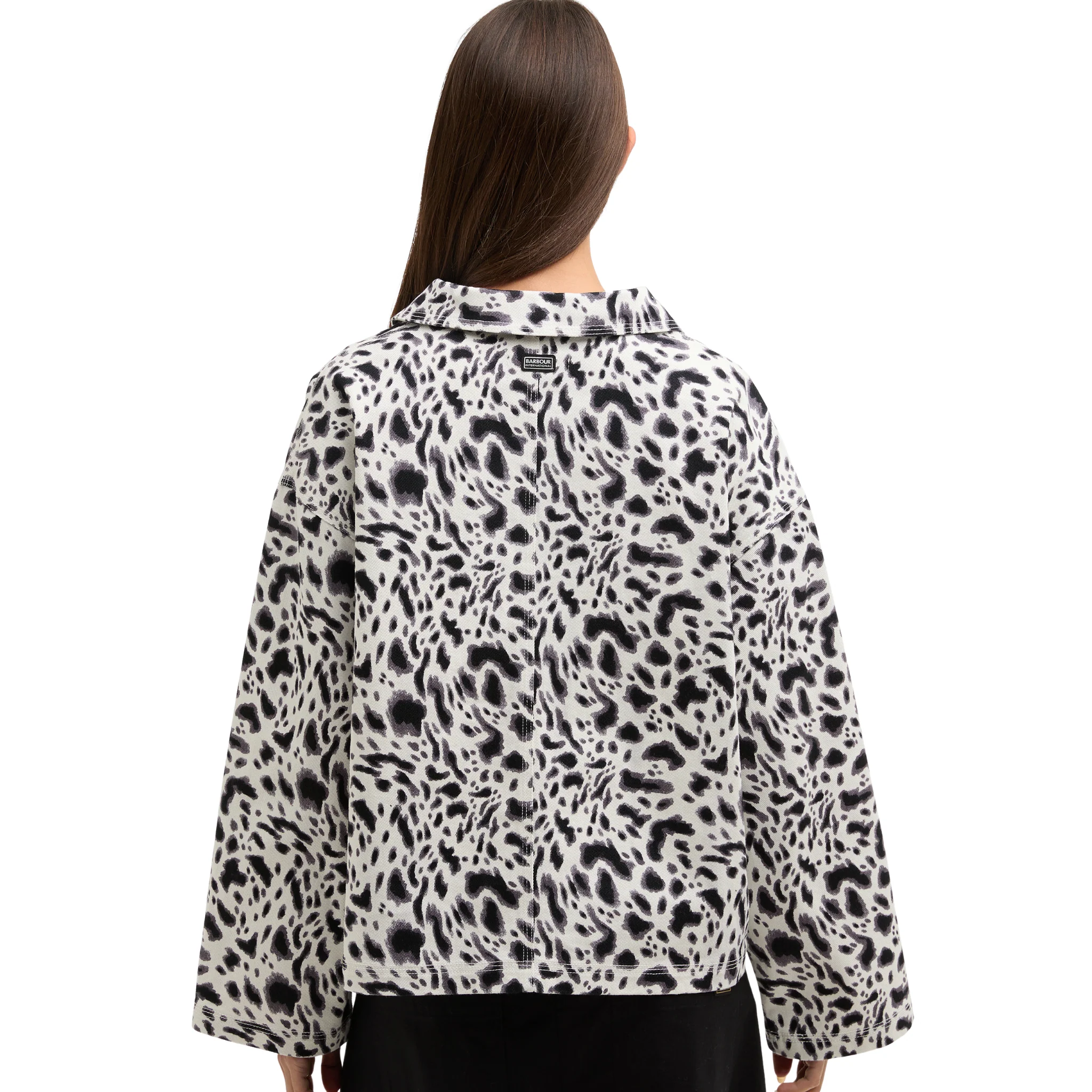 Womens Barbour International Washed Multi Santana Relaxed Shirt - Image 3